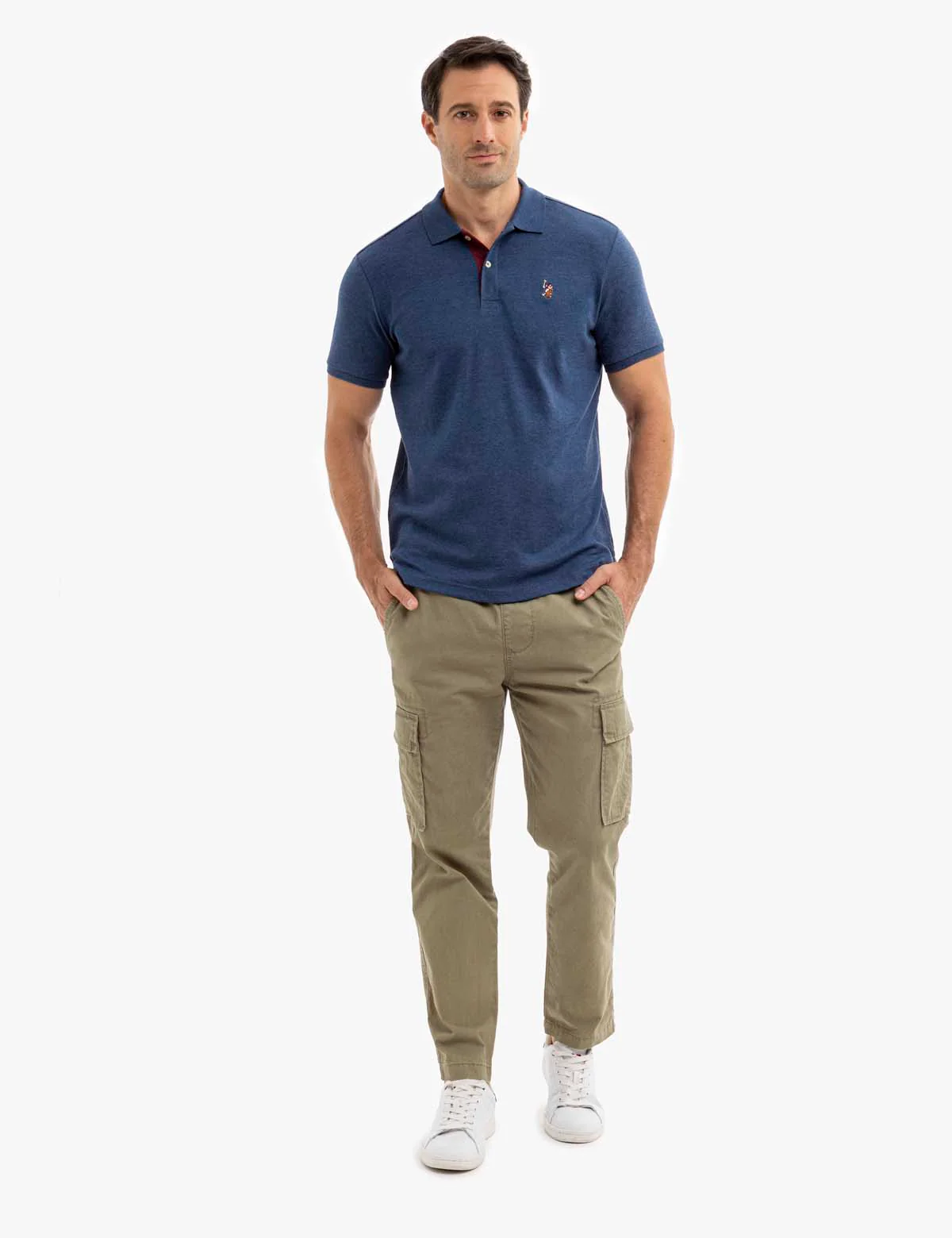MULTI COLOR LOGO INTERLOCK POLO SHIRT - Image 2