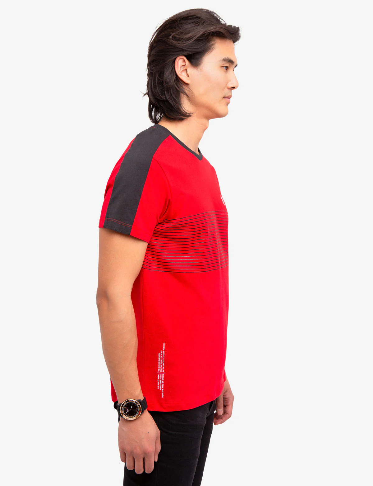 MULTI-COLOR STRIPE TEE-SHIRT - Image 2