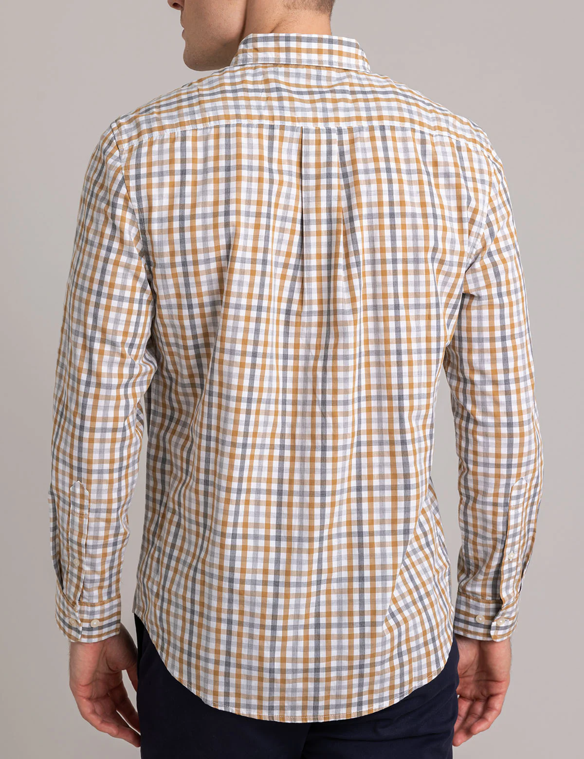 MULTI GINGHAM POPLIN LONG SLEEVE SHIRT - Image 5