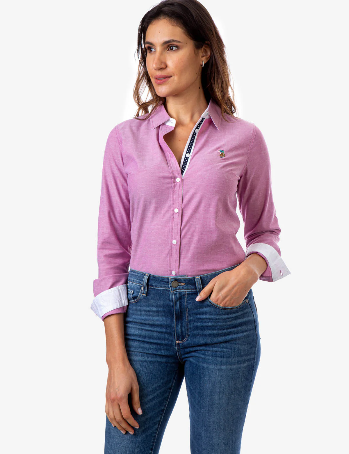 MULTI TONAL SMALL LOGO OXFORD SHIRT