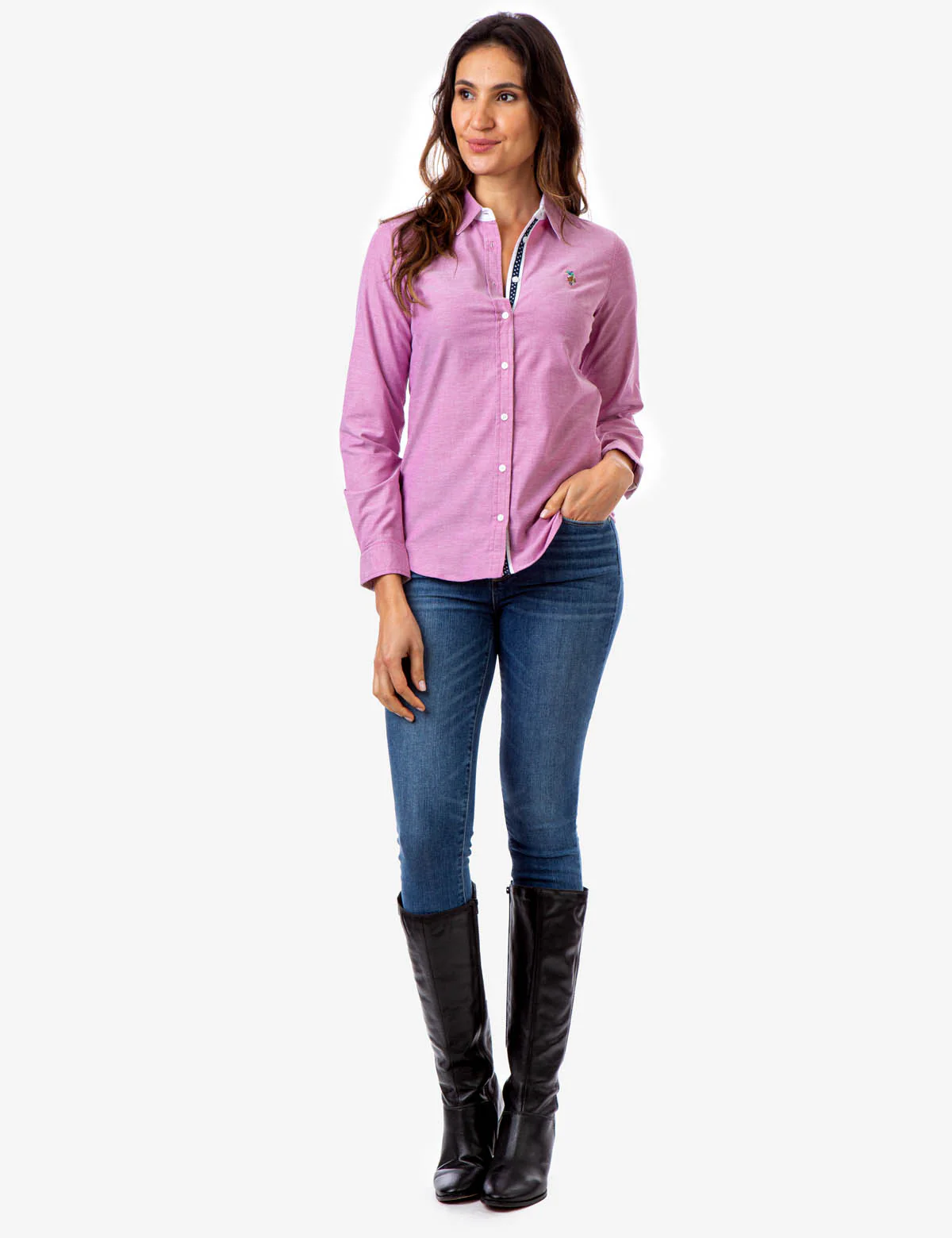 MULTI TONAL SMALL LOGO OXFORD SHIRT - Image 2