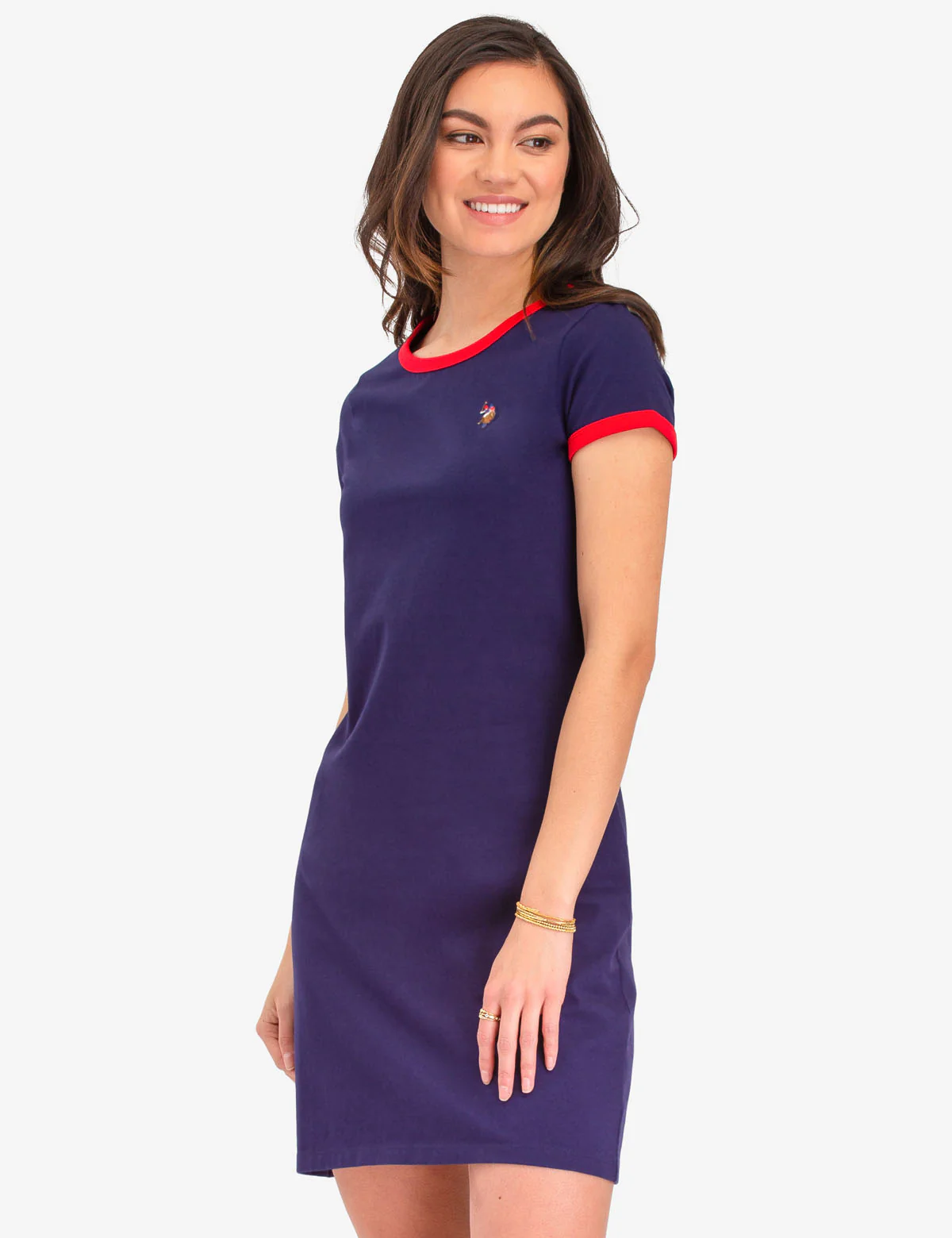 MULTI TONAL SMALL LOGO RINGER T-SHIRT DRESS - Image 5
