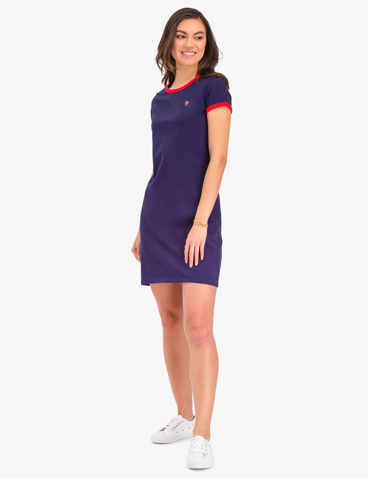 MULTI TONAL SMALL LOGO RINGER T-SHIRT DRESS - Image 6