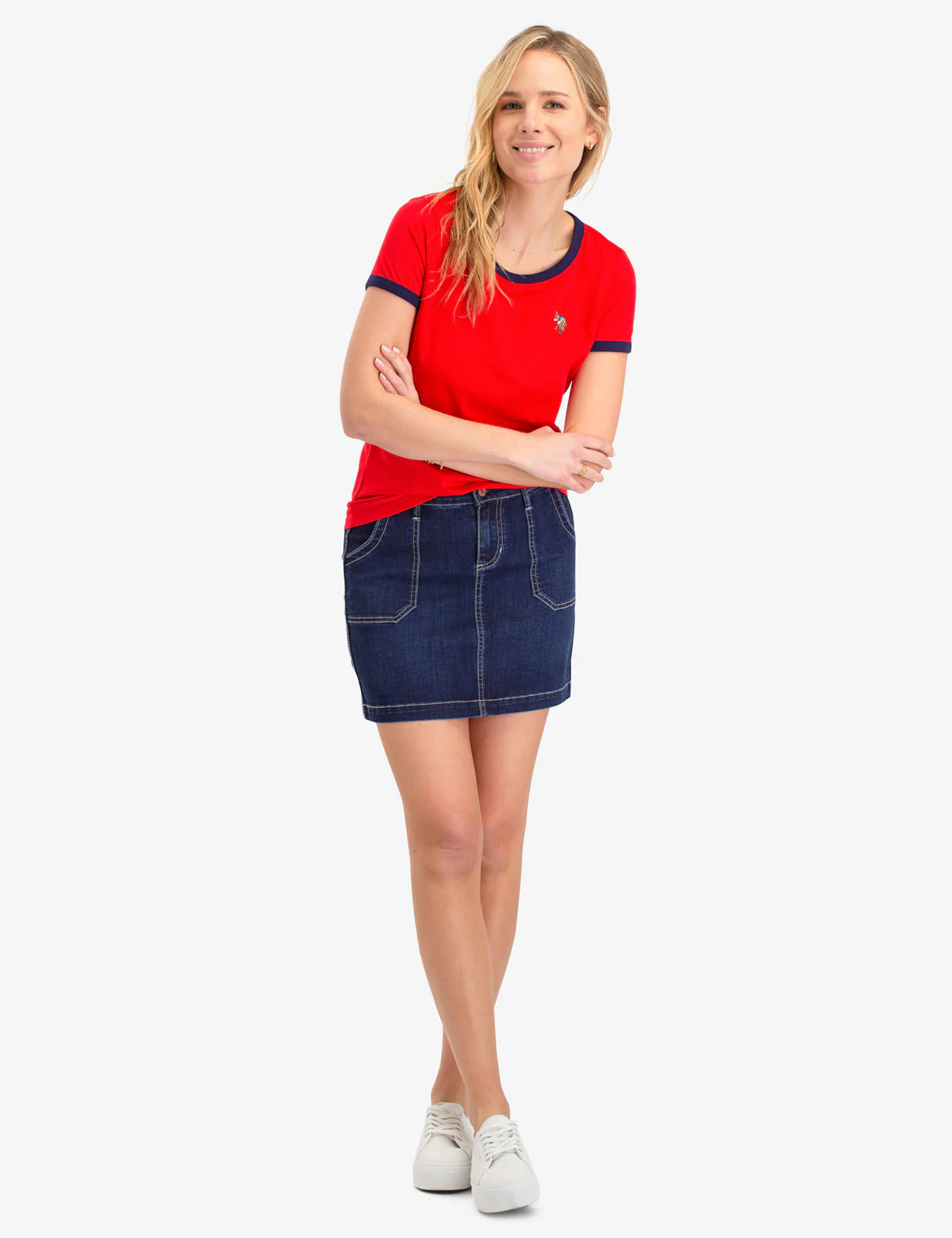 MULTI TONAL SMALL LOGO RINGER T-SHIRT - Image 2