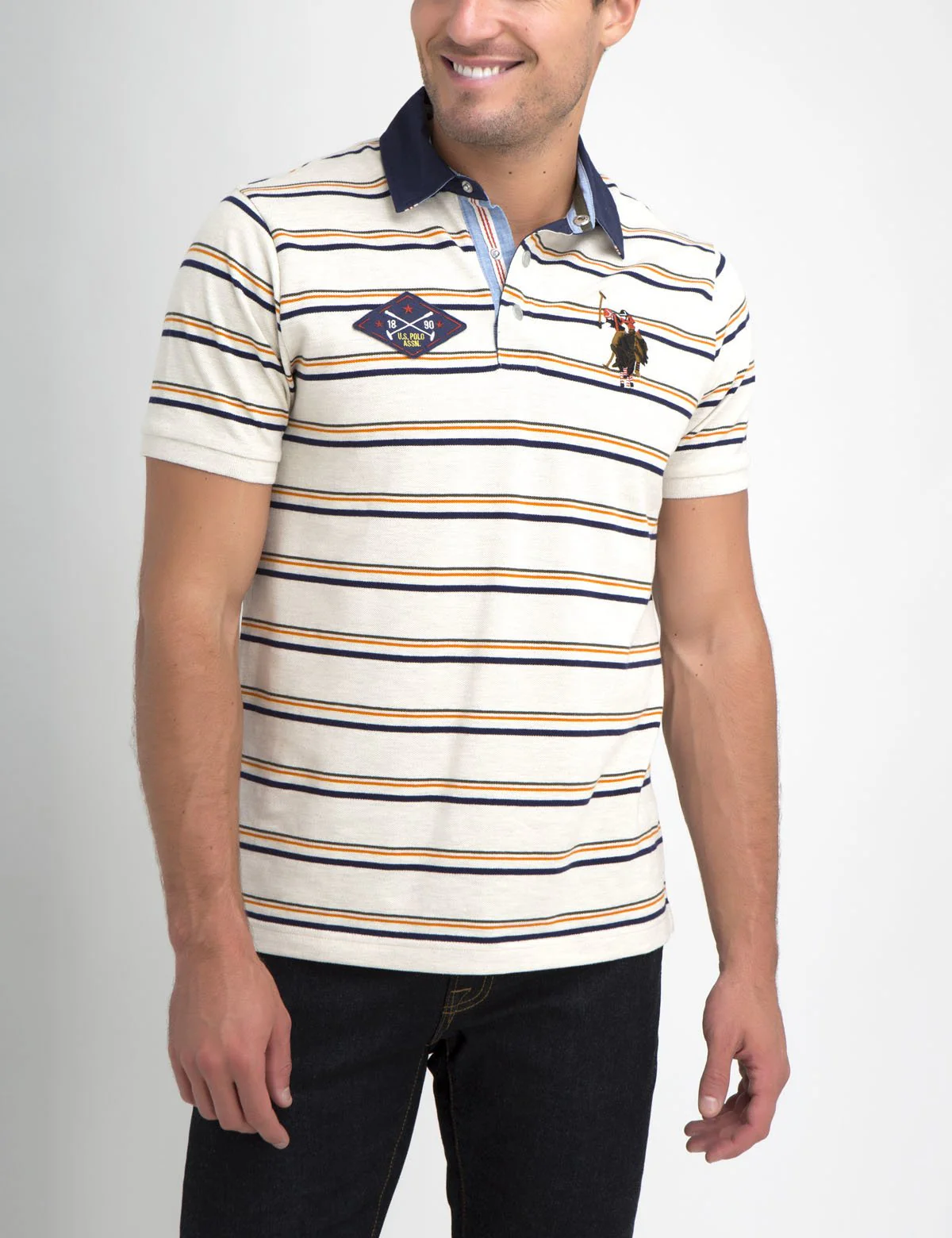 MULTI STRIPED POLO SHIRT - Image 11