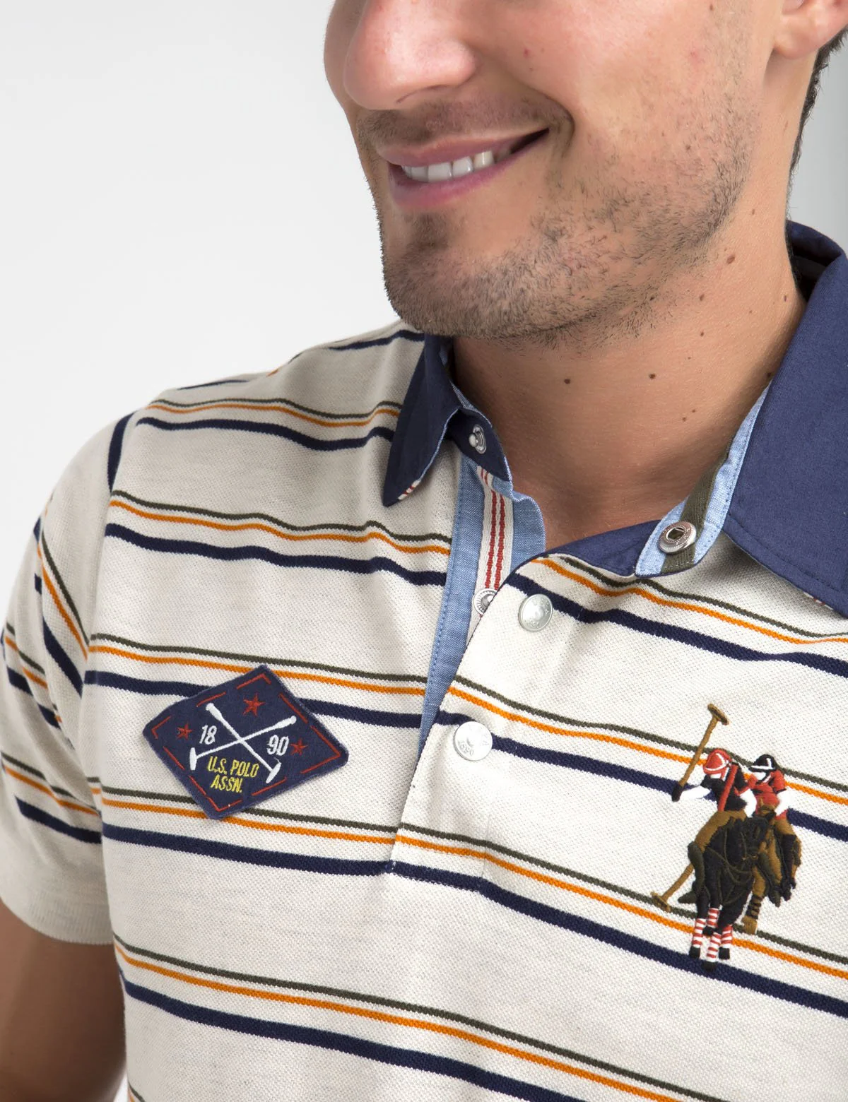 MULTI STRIPED POLO SHIRT - Image 14
