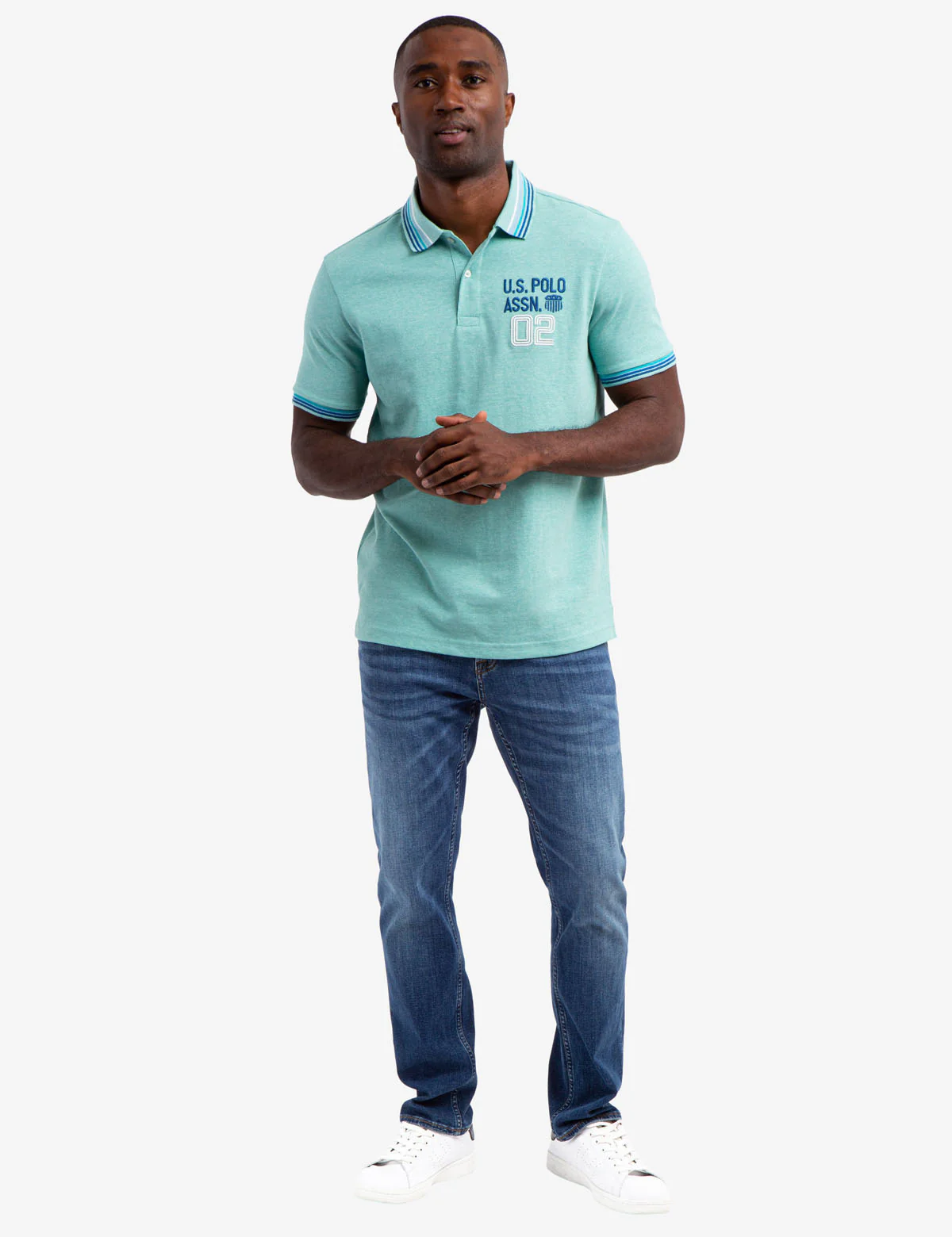 MULTI STRIPED RIB PIQUE POLO SHIRT - Image 14