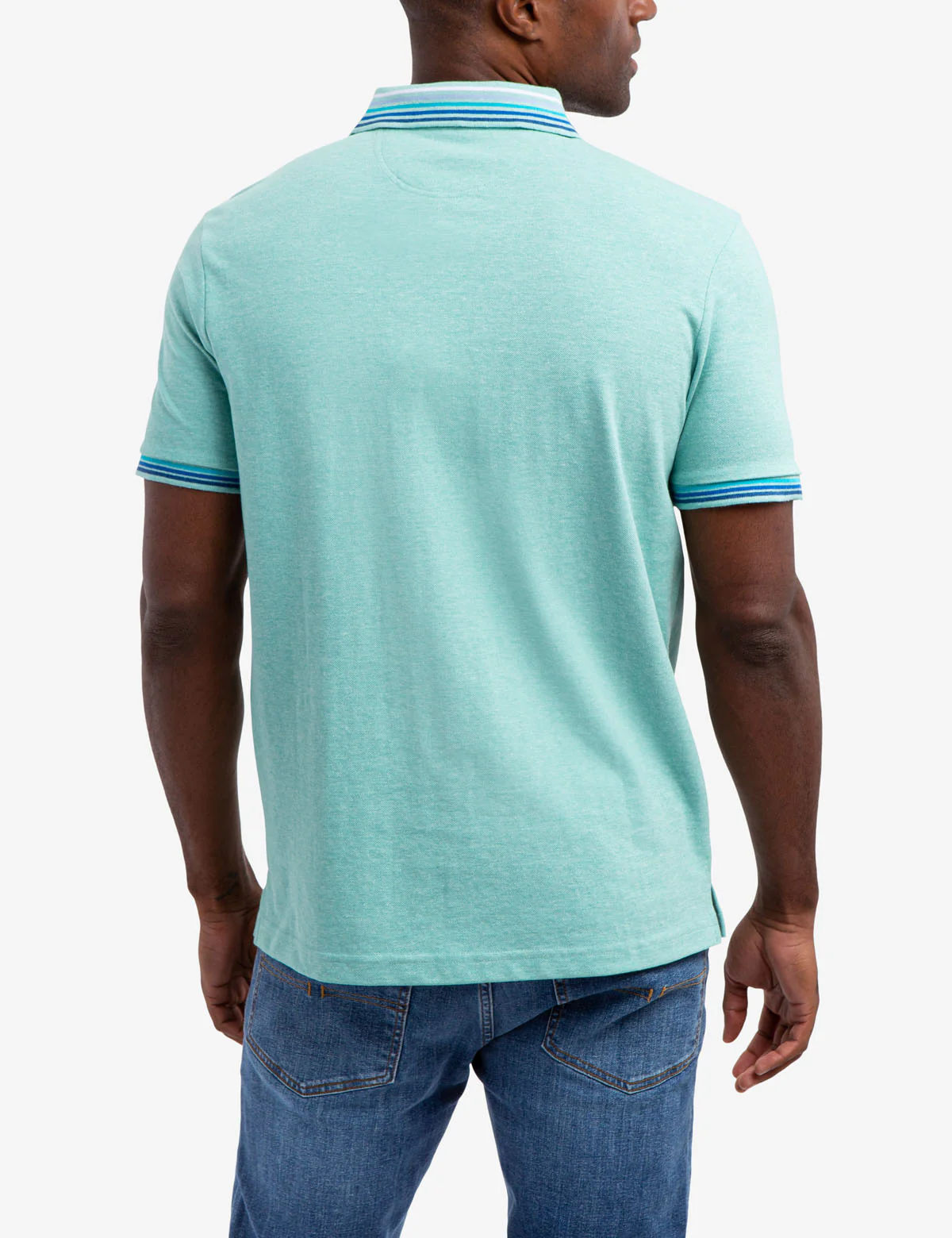 MULTI STRIPED RIB PIQUE POLO SHIRT - Image 16