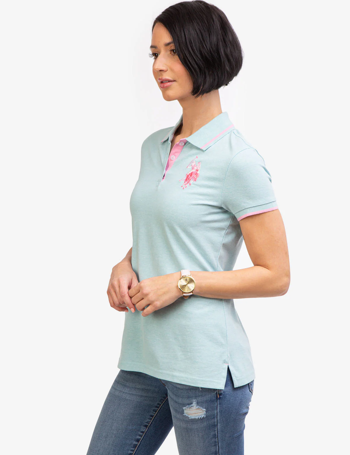 MULTI TONAL BIG LOGO POLO SHIRT - Image 14