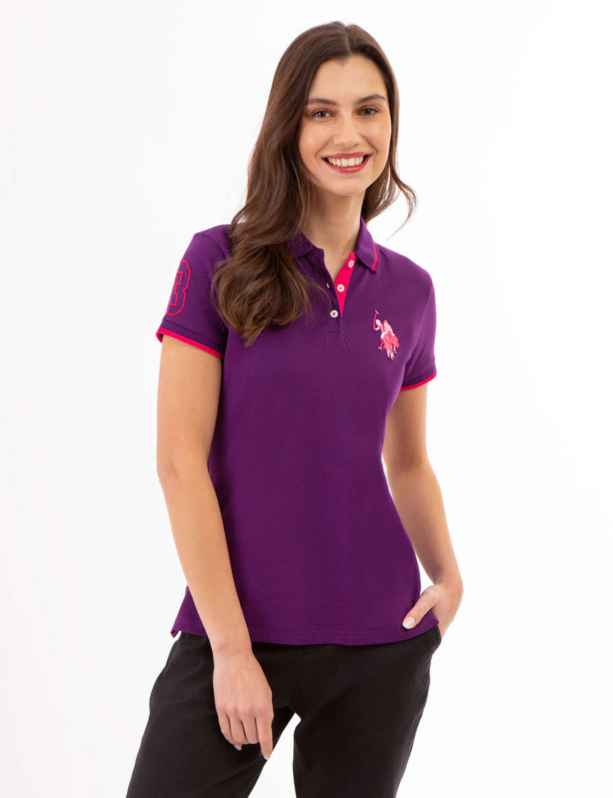 MULTI-TONAL LOGO SOLID POLO SHIRT - Image 11