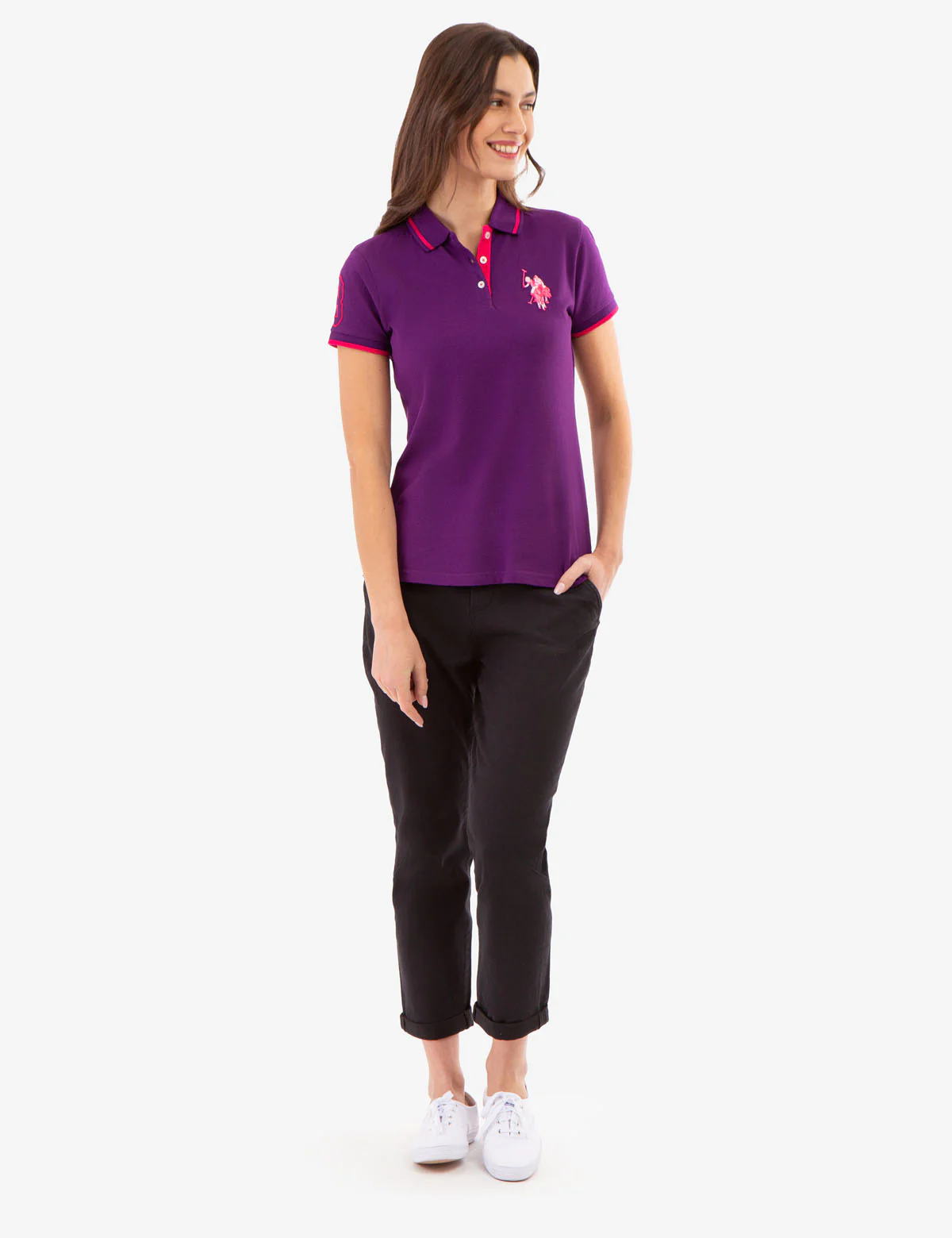 MULTI-TONAL LOGO SOLID POLO SHIRT - Image 12
