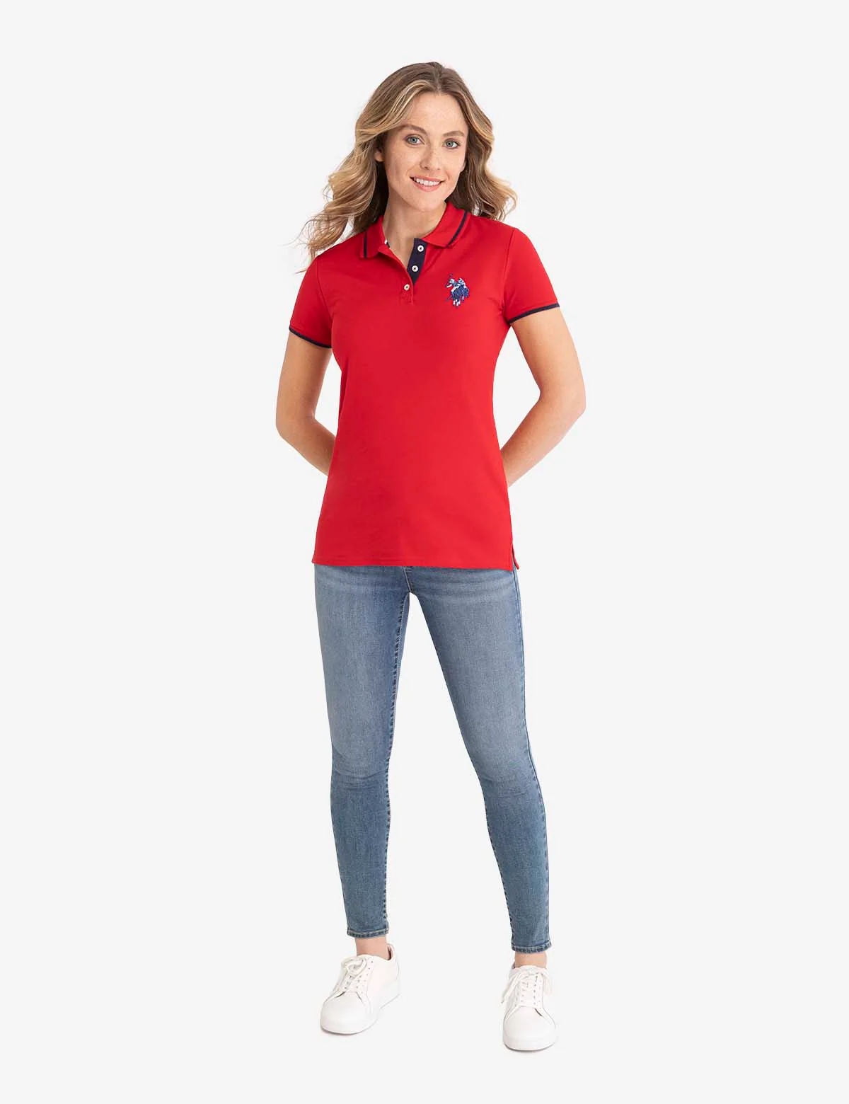 MULTI-TONAL LOGO SOLID POLO SHIRT - Image 14