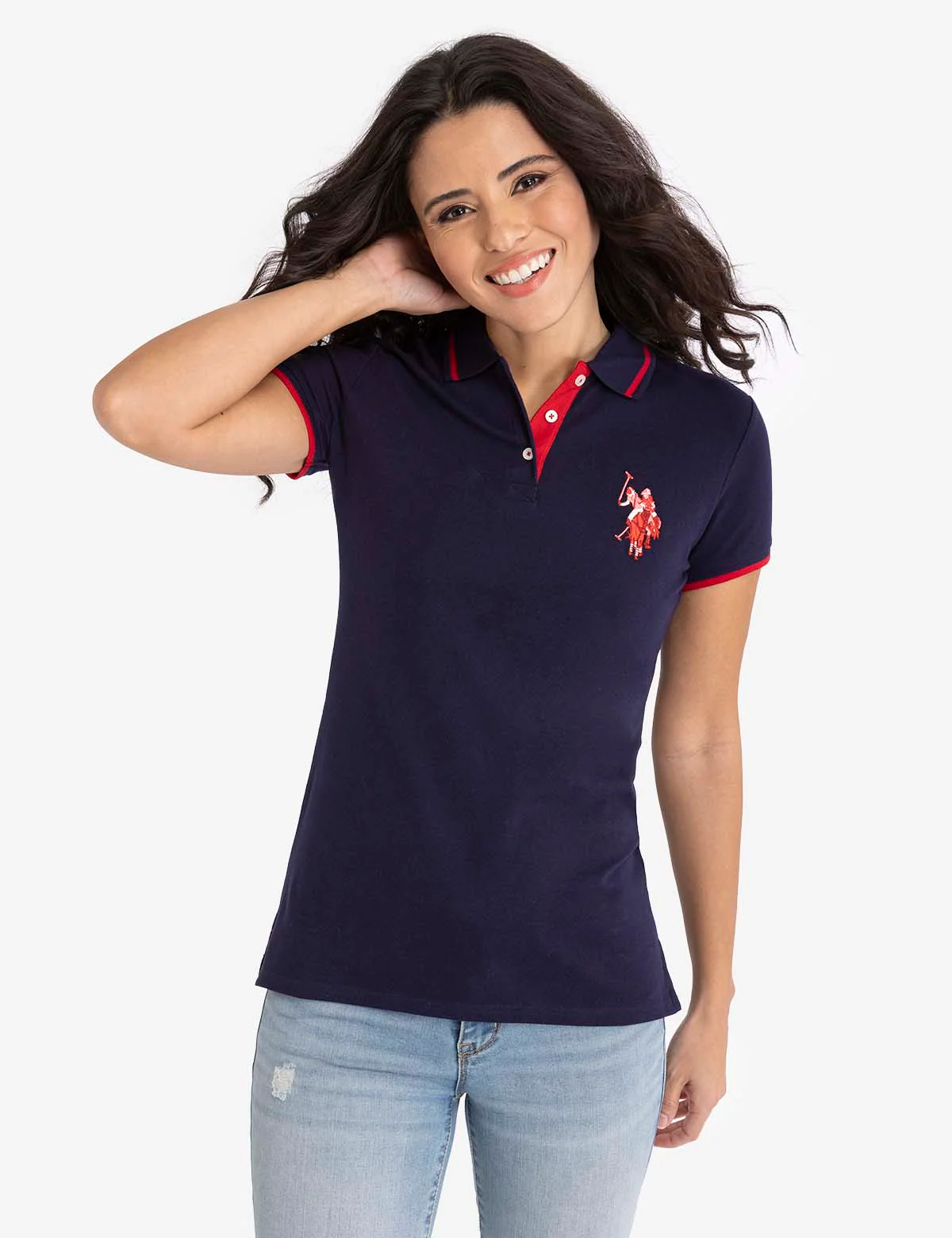 MULTI-TONAL LOGO SOLID POLO SHIRT - Image 17