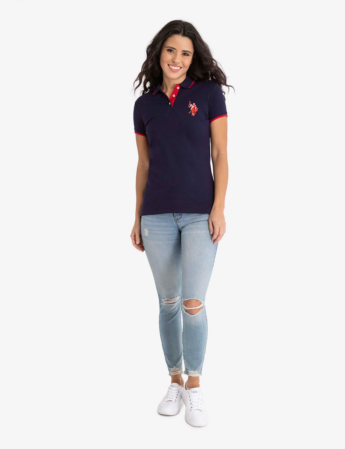 MULTI-TONAL LOGO SOLID POLO SHIRT - Image 21