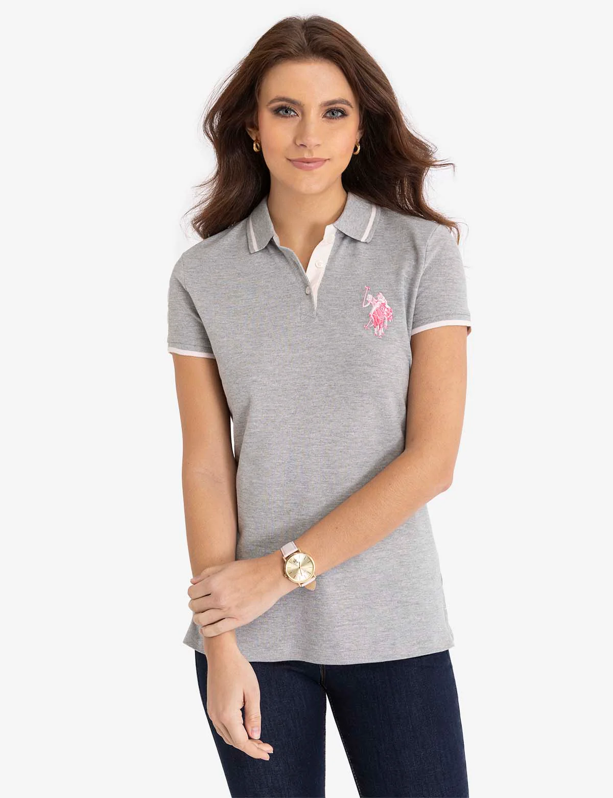 MULTI-TONAL LOGO SOLID POLO SHIRT - Image 22