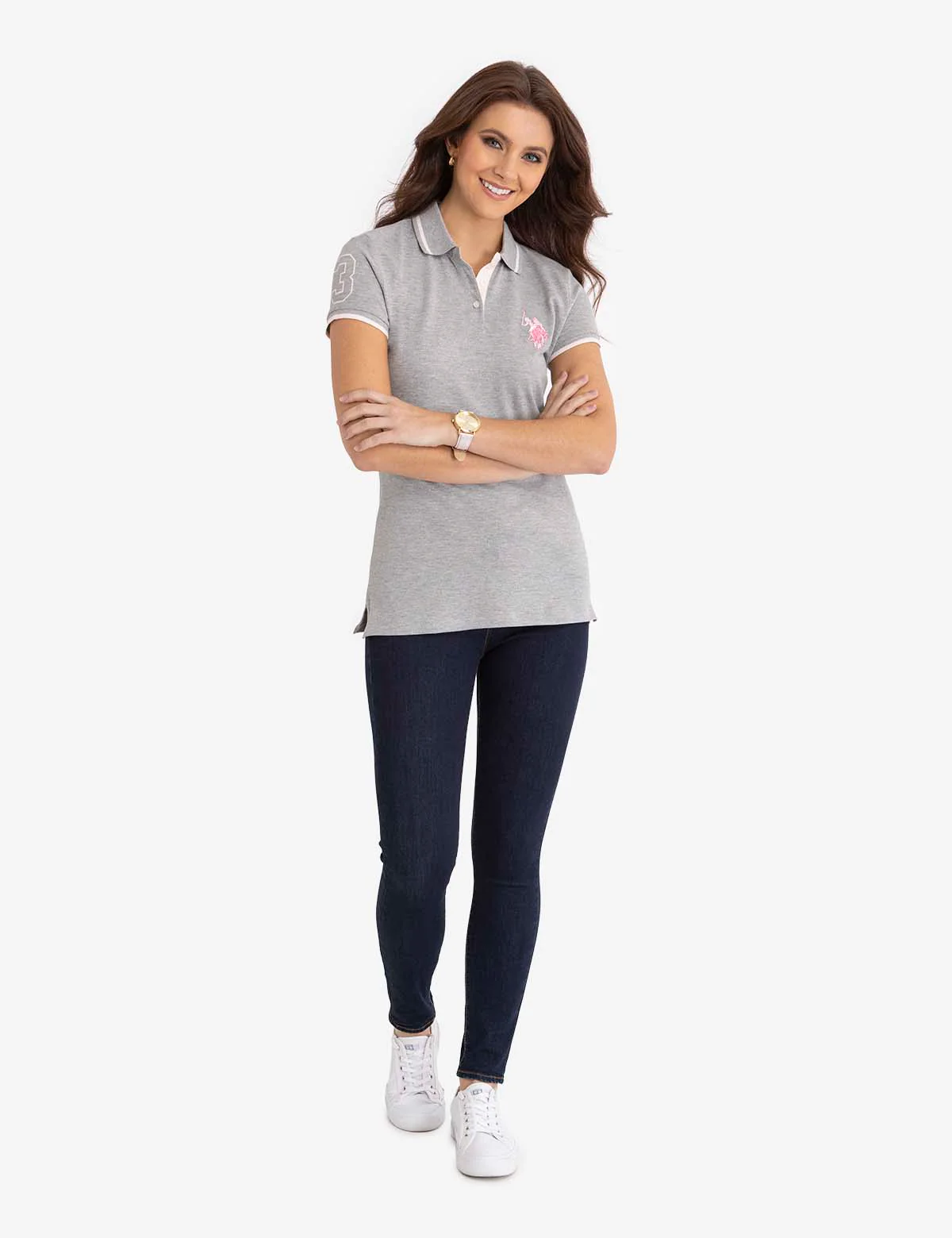 MULTI-TONAL LOGO SOLID POLO SHIRT - Image 24