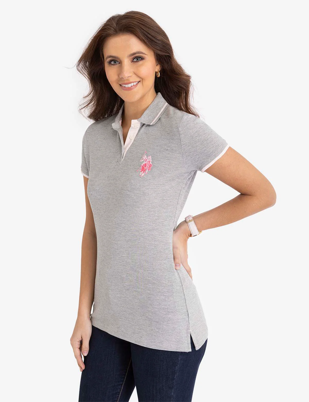 MULTI-TONAL LOGO SOLID POLO SHIRT - Image 25