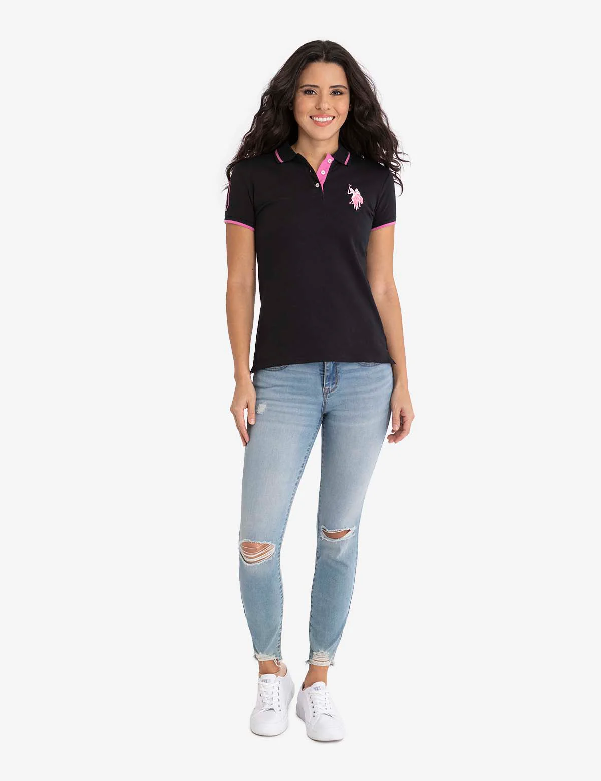 MULTI-TONAL LOGO SOLID POLO SHIRT - Image 9