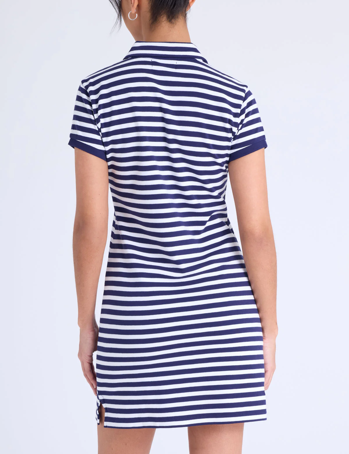 NARROW STRIPE SLIM FIT INTERLOCK POLO DRESS - Image 4