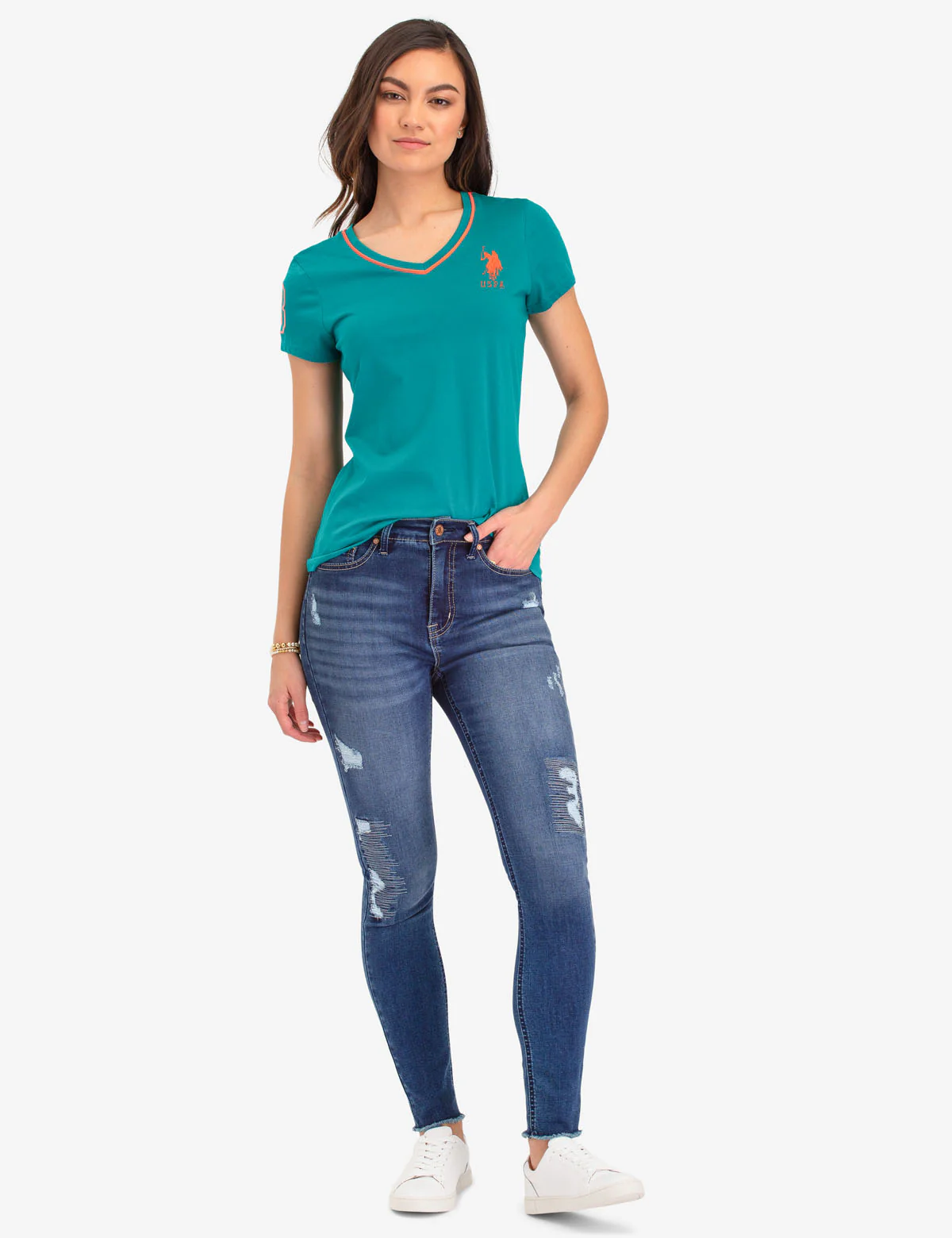 NEON V-NECK T-SHIRT - Image 2