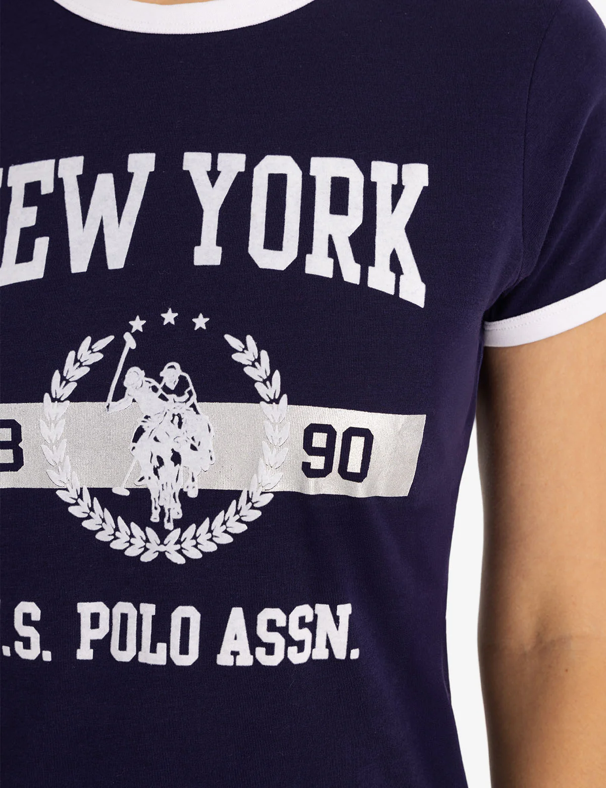 NEW YORK FOIL RINGER JERSEY T-SHIRT - Image 2