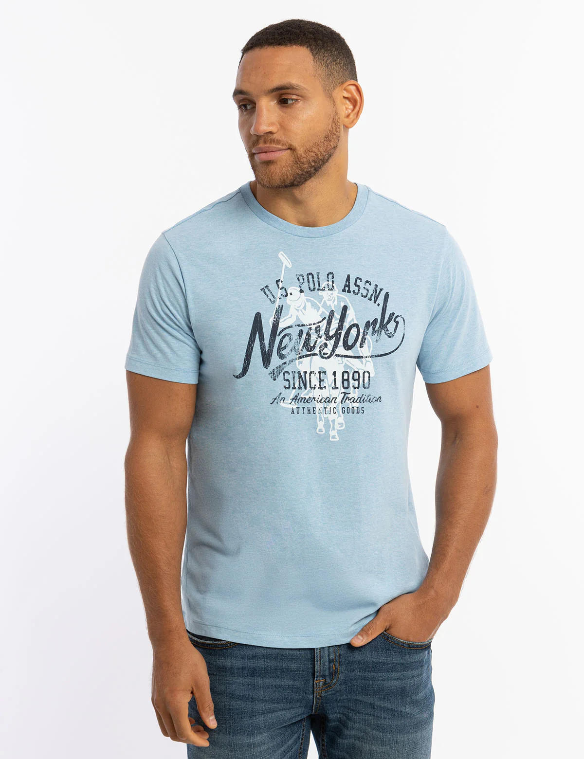 NEW YORK LOGO JERSEY T-SHIRT