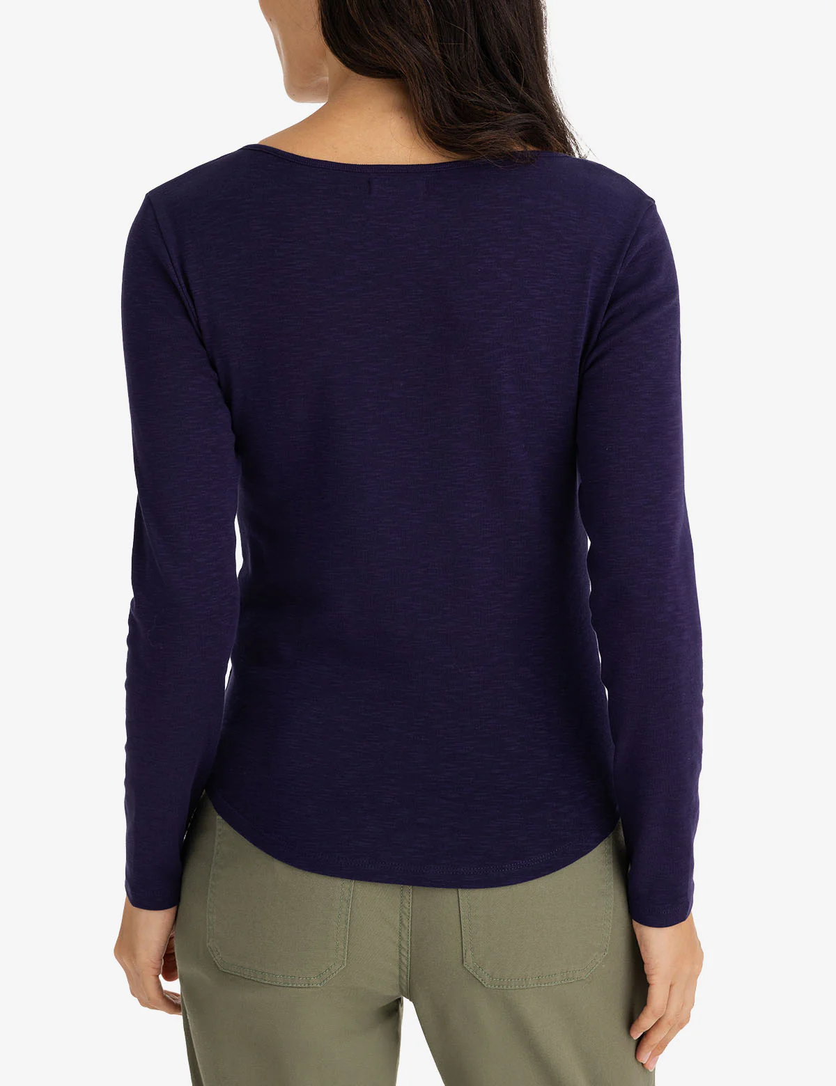 NOTCH NECK LONG SLEEVE T-SHIRT - Image 6