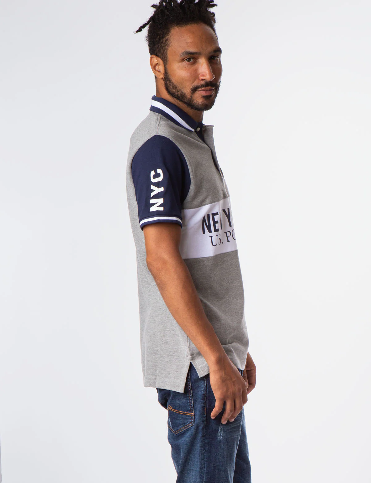 NYC CHEST STRIPE POLO SHIRT - Image 2