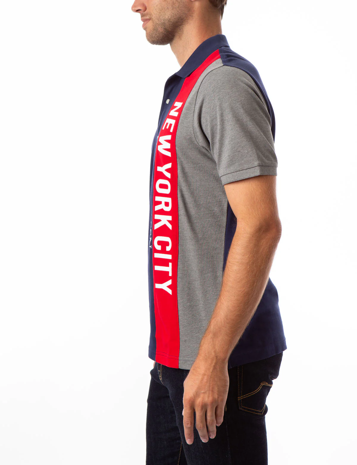 NYC VERTICAL LOGO POLO SHIRT - Image 4