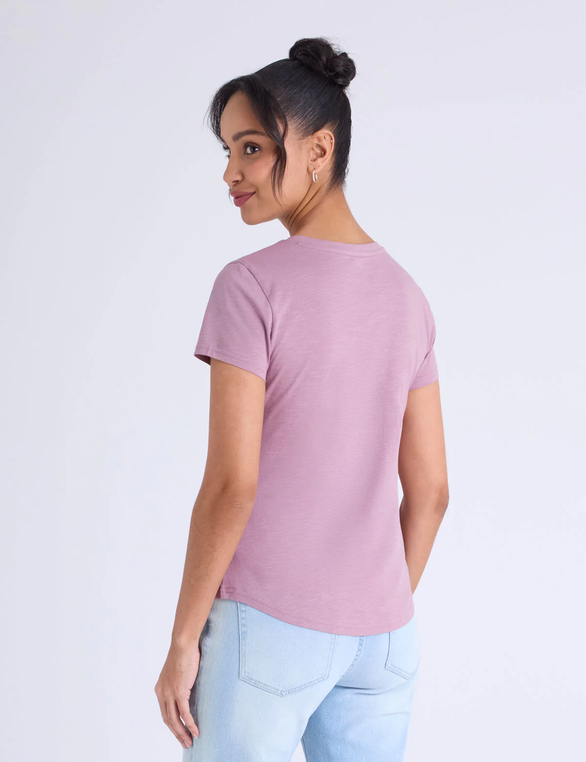 OMBRE V-NECK STRONE PRINT T-SHIRT - Image 5