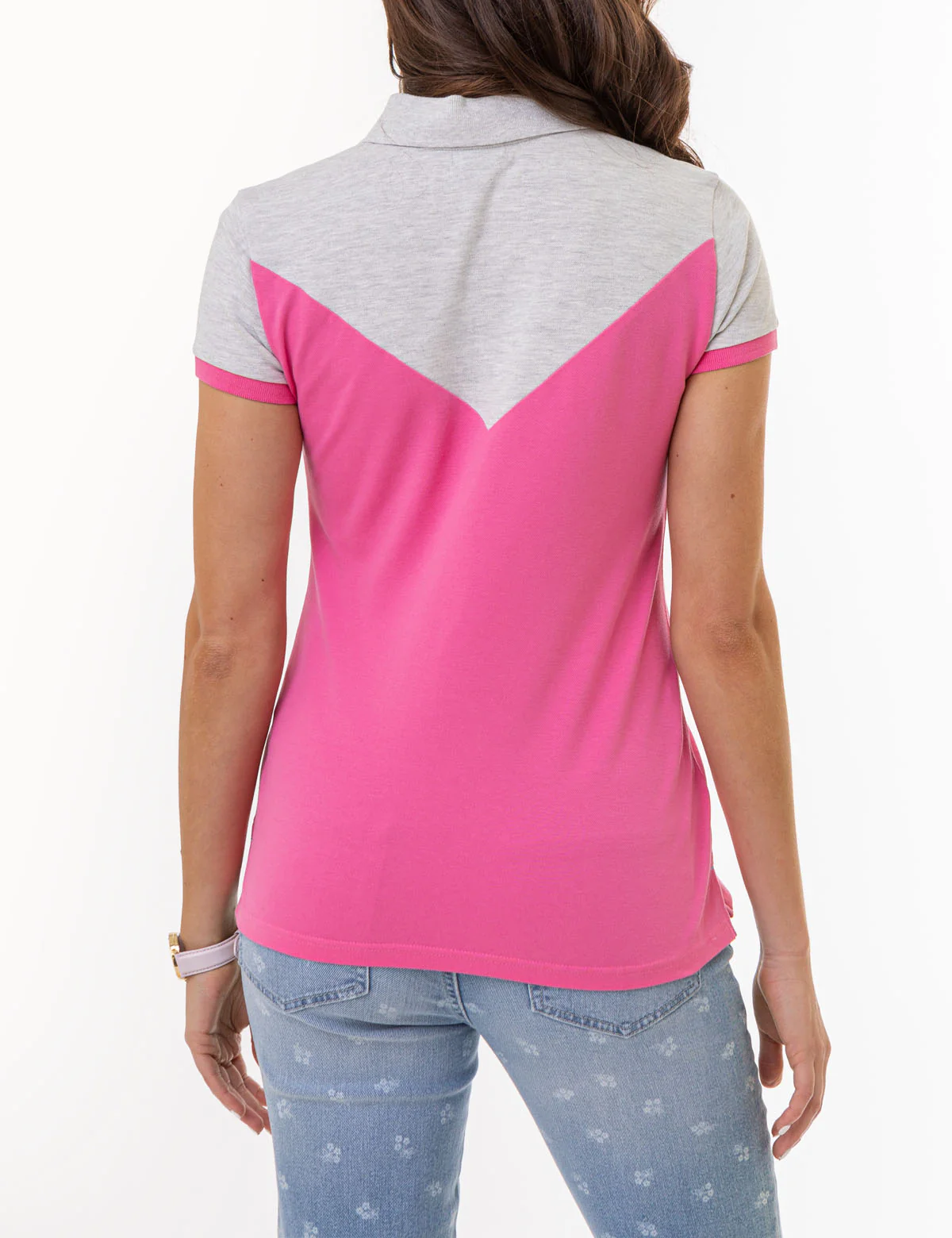 OPEN PLACKET CHEVRON POLO SHIRT - Image 7