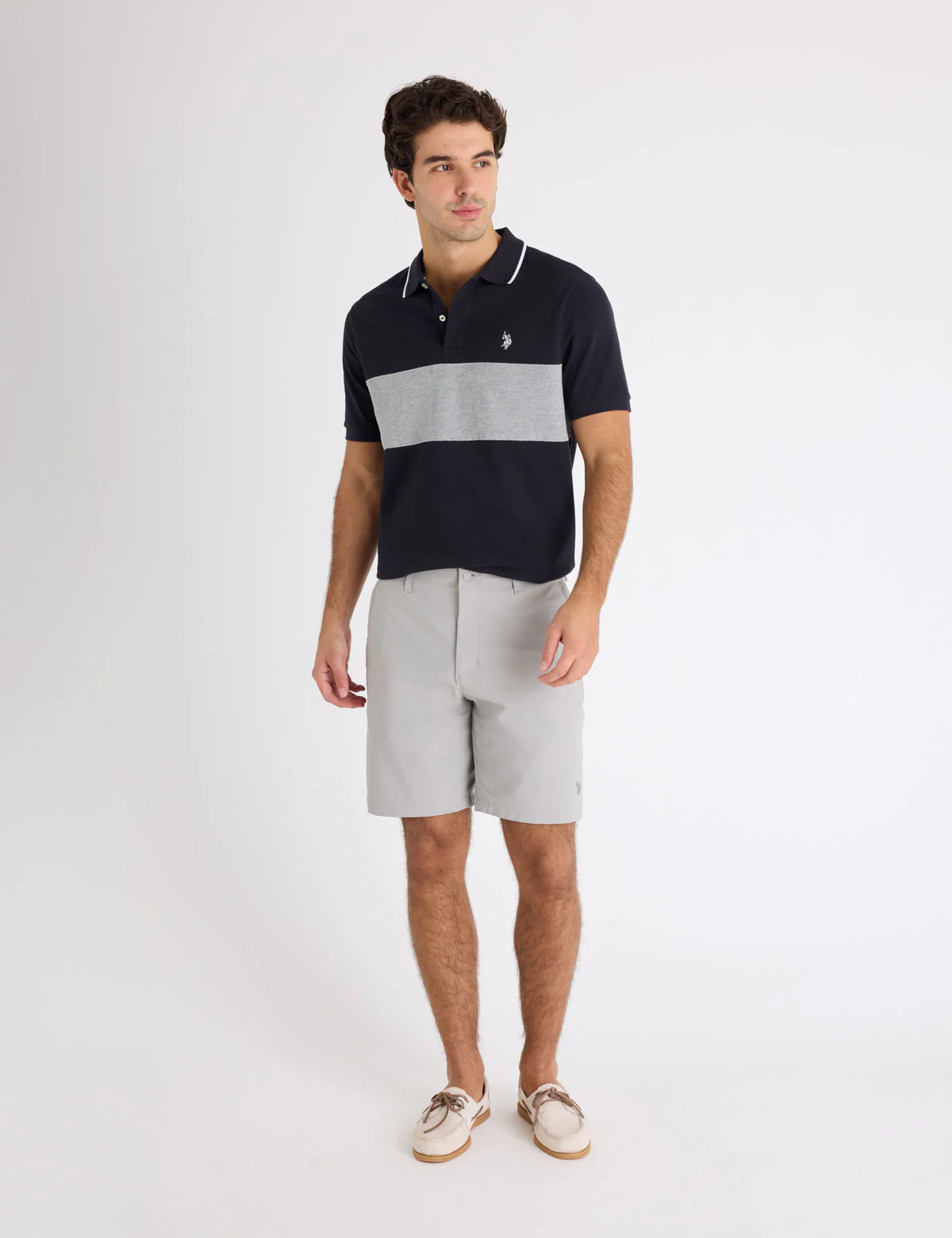 OTTOMAN KNIT COLORBLOCK POLO SHIRT - Image 5