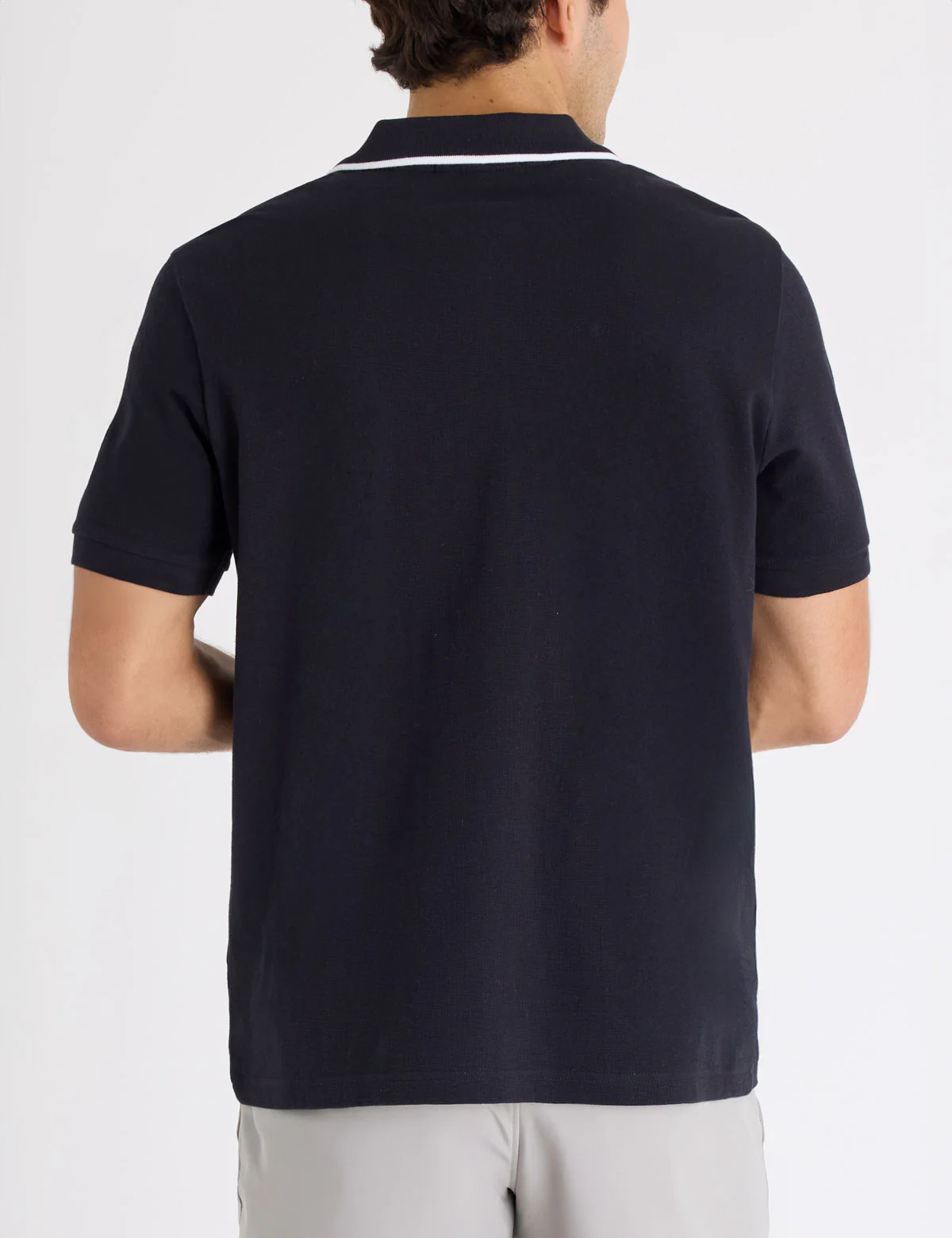 OTTOMAN KNIT COLORBLOCK POLO SHIRT - Image 6