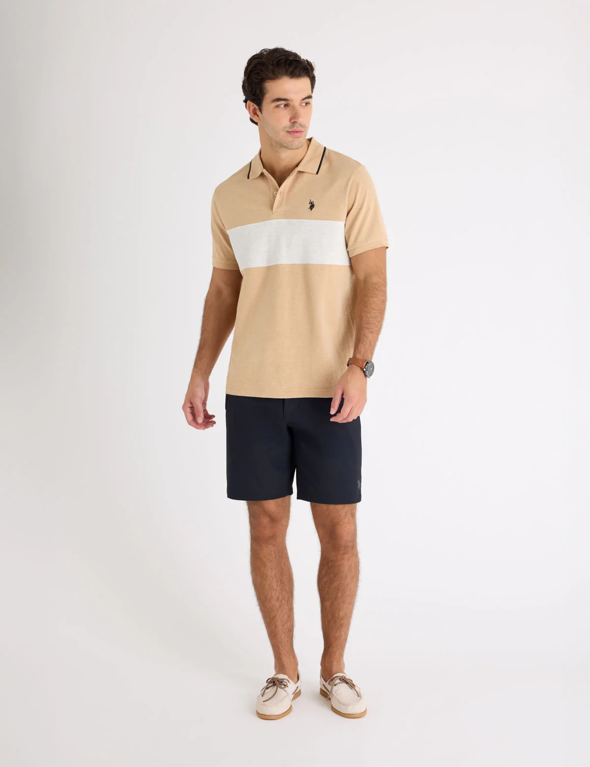 OTTOMAN KNIT COLORBLOCK POLO SHIRT - Image 8