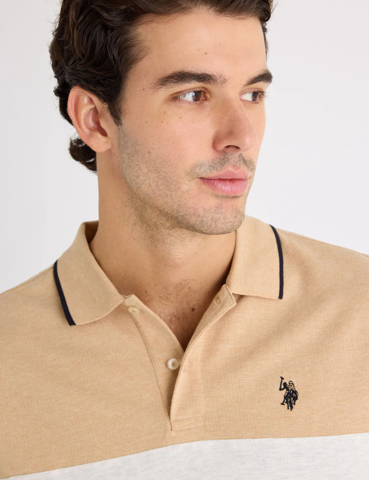 OTTOMAN KNIT COLORBLOCK POLO SHIRT - Image 9