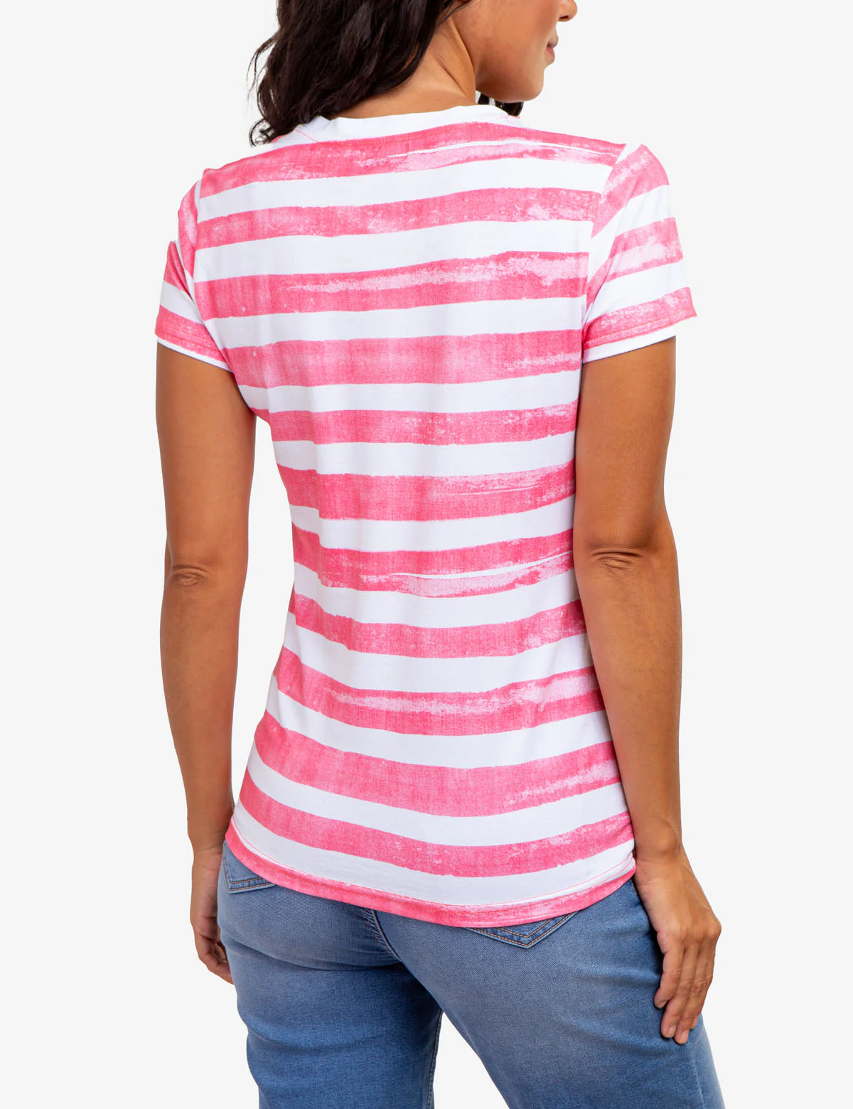 PAINT STRIPE CREW NECK T-SHIRT - Image 10