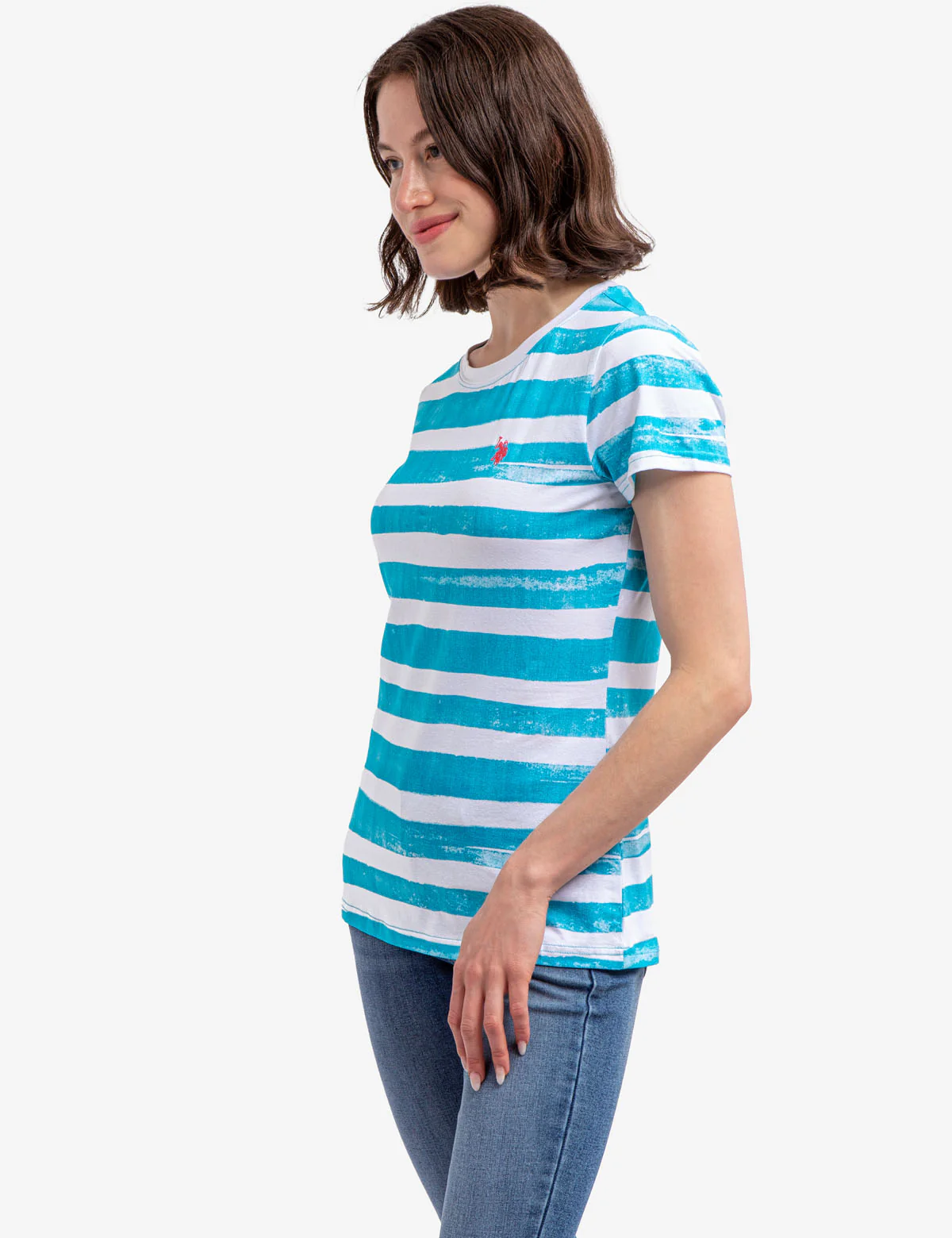 PAINT STRIPE CREW NECK T-SHIRT - Image 3