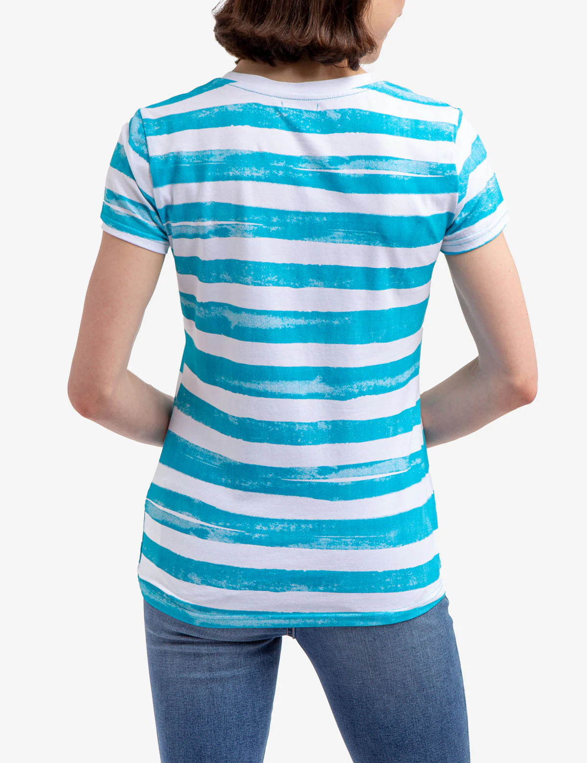 PAINT STRIPE CREW NECK T-SHIRT - Image 4
