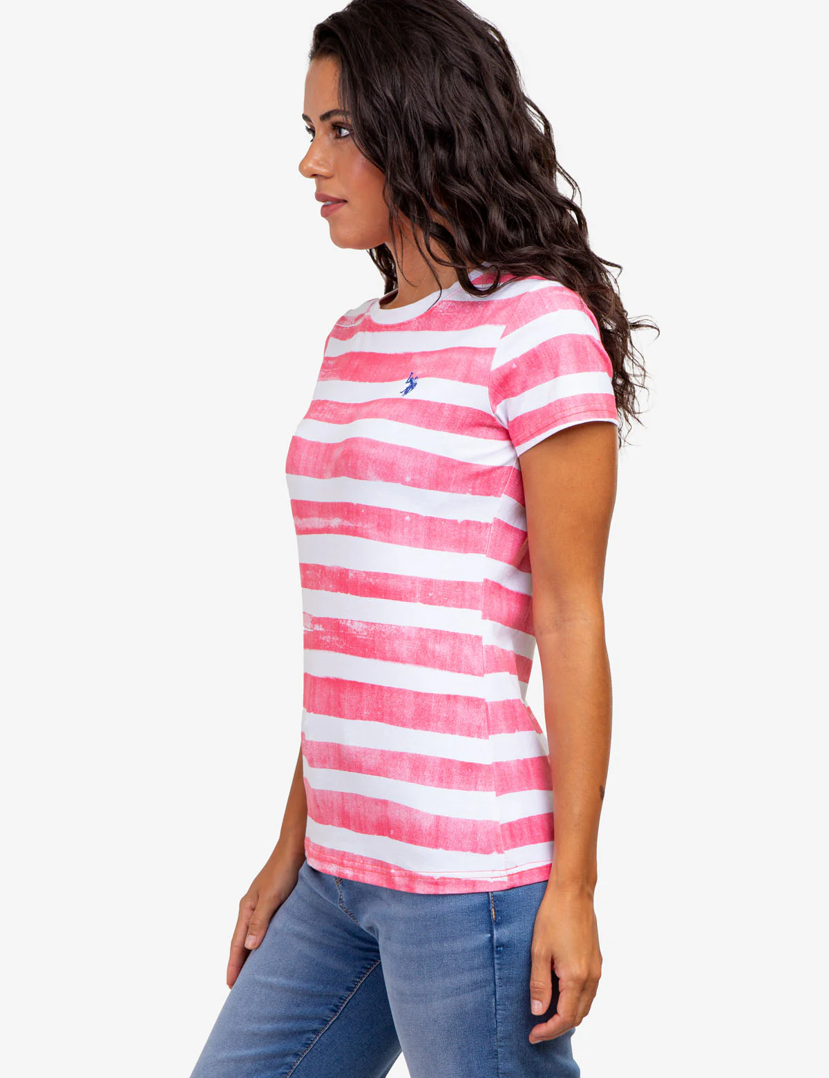 PAINT STRIPE CREW NECK T-SHIRT - Image 9