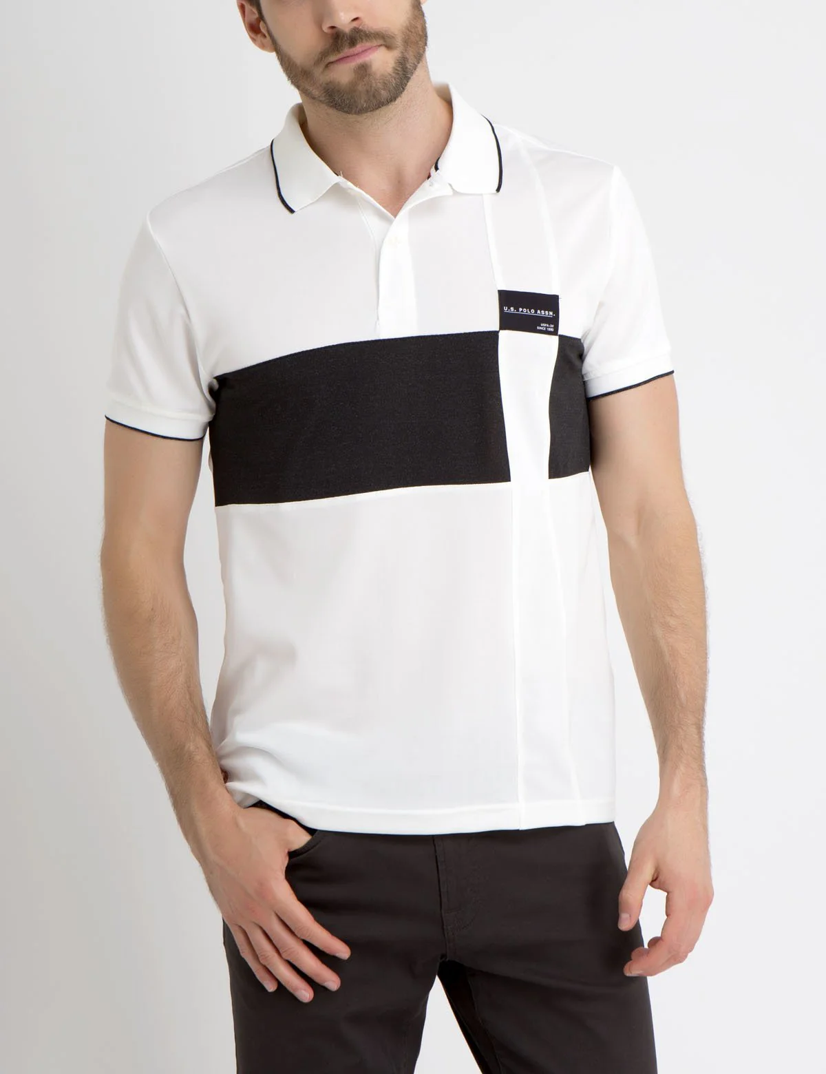 PATCHED COLORBLOCK POLO SHIRT - Image 5