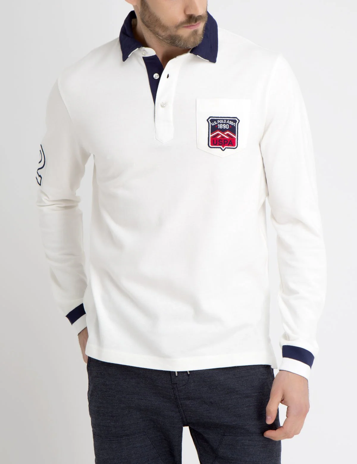 PATCHED POCKET POLO SHIRT