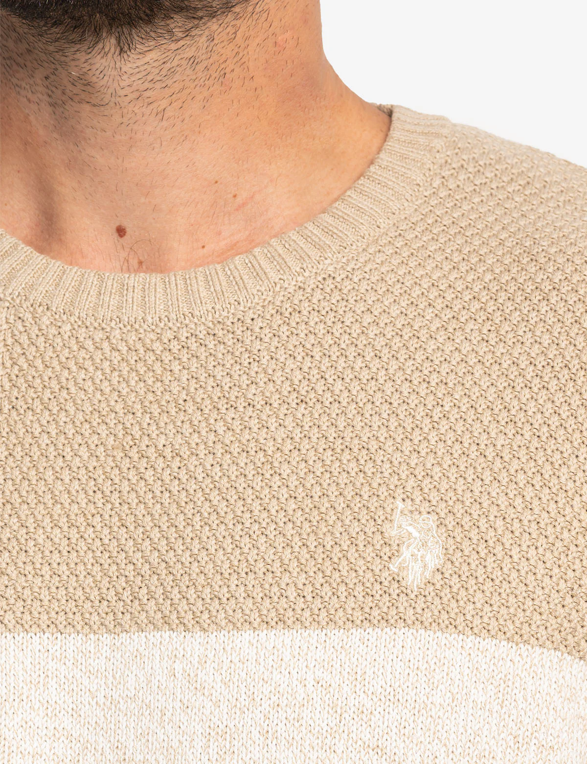 PATCHWORK CREW NECK SWEATER - Image 3