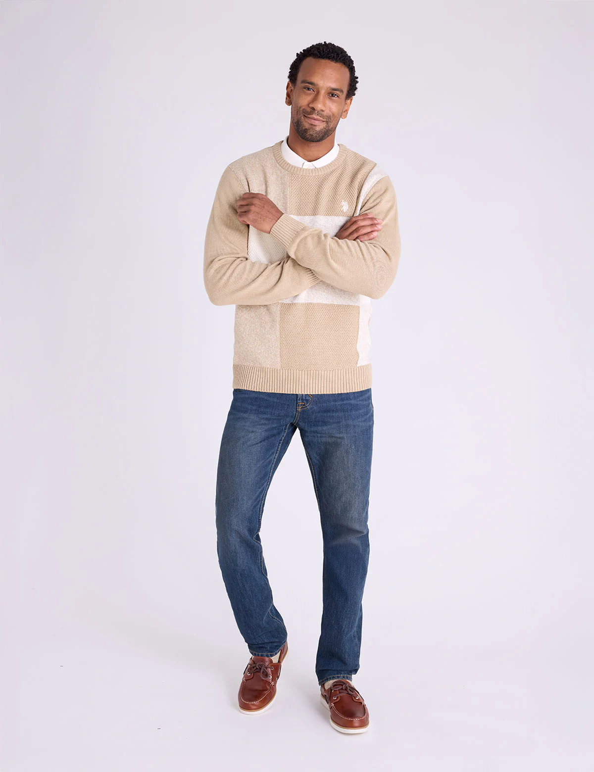 PATCHWORK CREW NECK SWEATER - Image 2