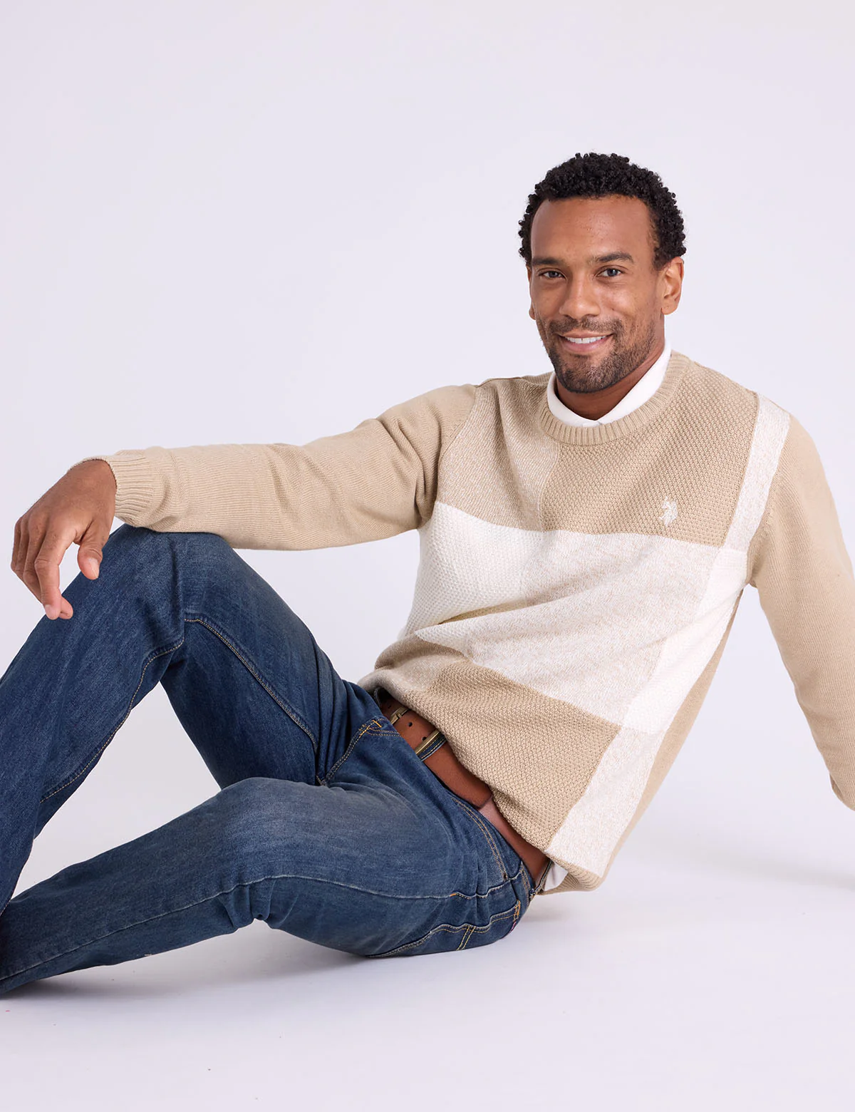 PATCHWORK CREW NECK SWEATER - Image 4