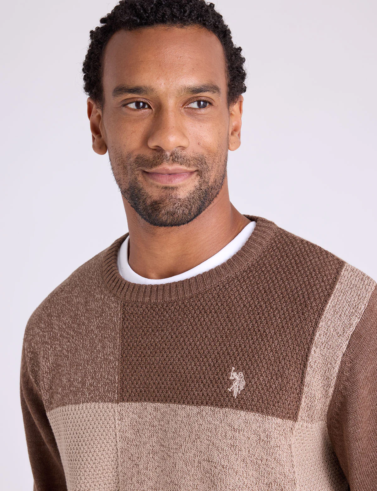 PATCHWORK CREW NECK SWEATER - Image 7