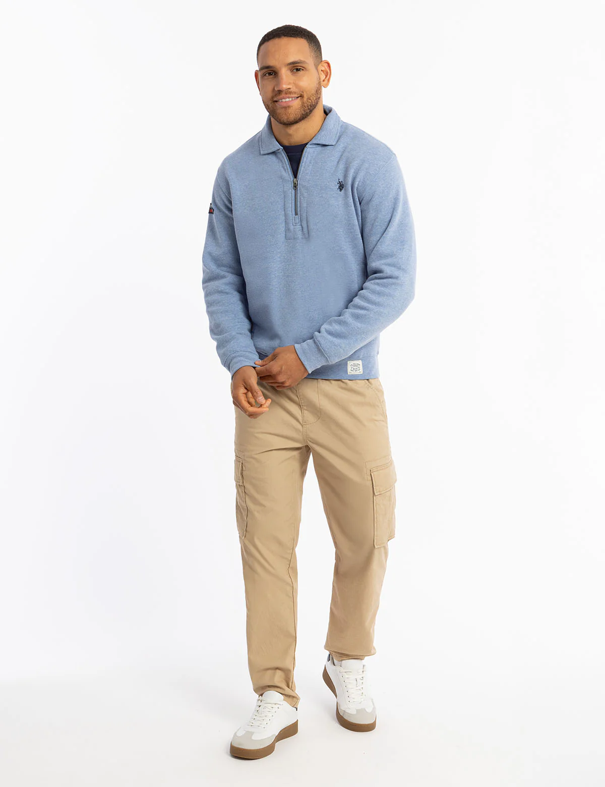 PEACHED FLEECE QUARTER ZIP PULLOVER - Image 7