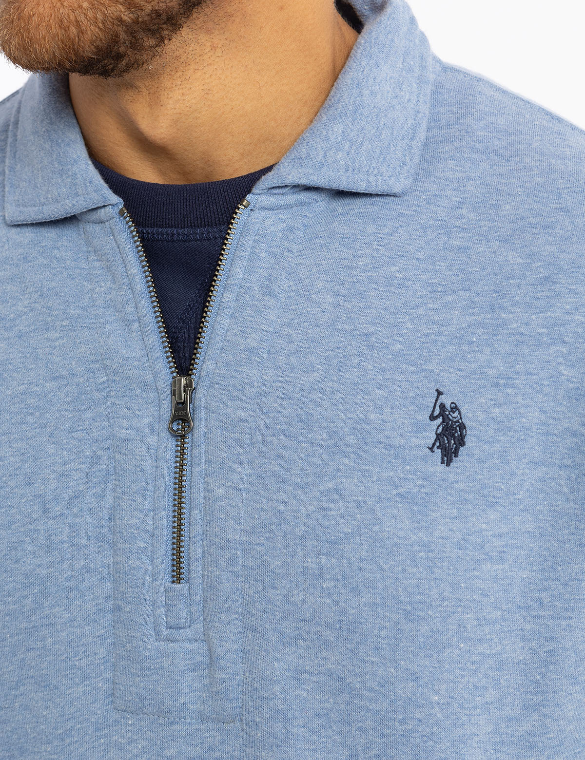 PEACHED FLEECE QUARTER ZIP PULLOVER - Image 9
