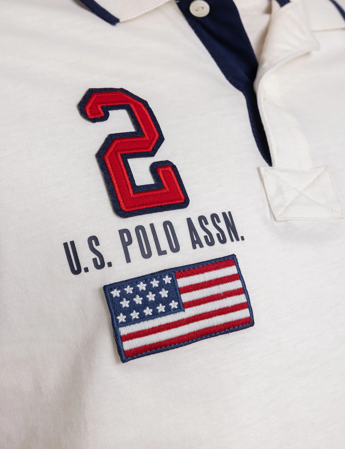 PEACHED JERSEY POLO SHIRT WITH APPLIQUE - Image 8
