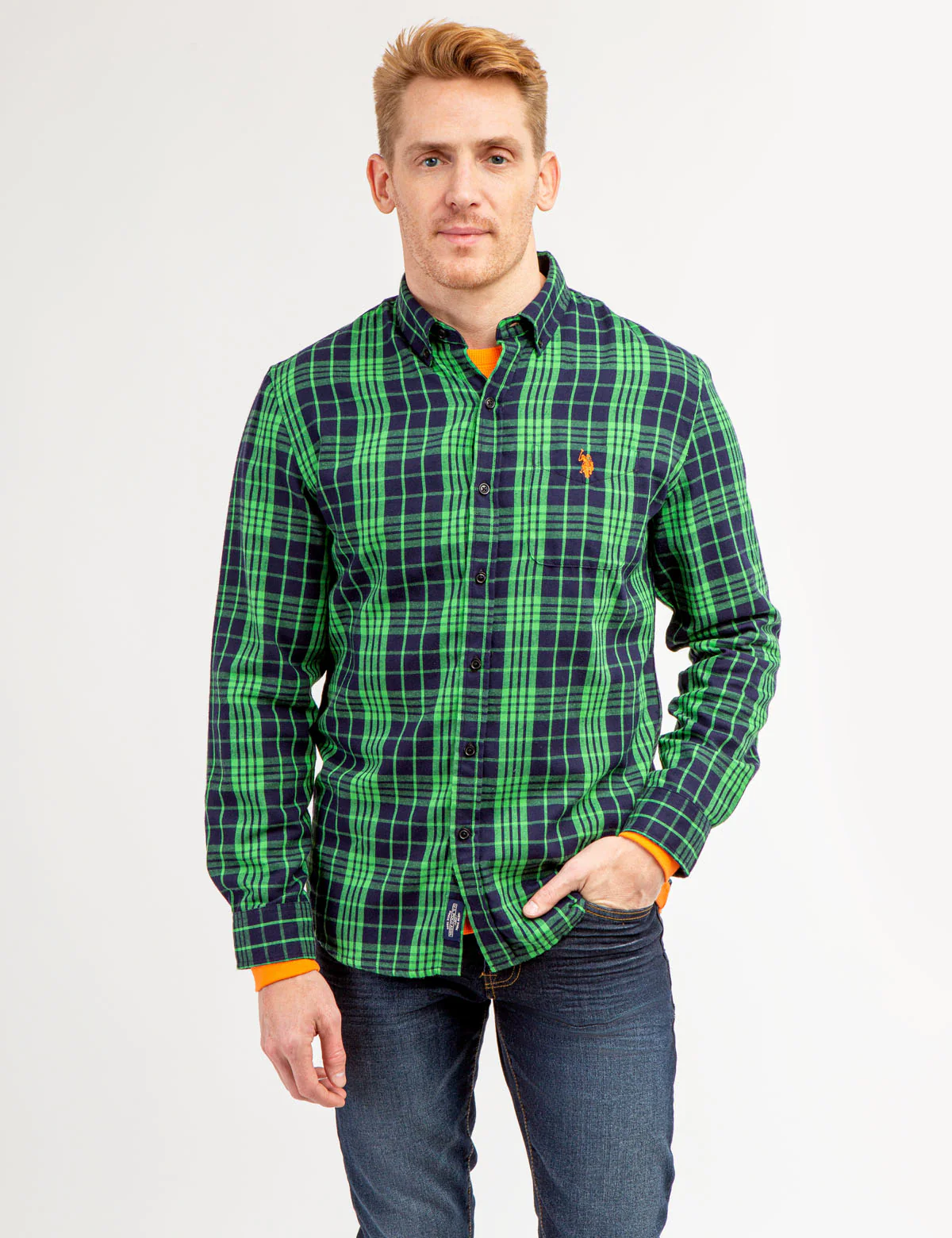 PEACHED TWILL YARN DYE PLAID SHIRT - Image 6