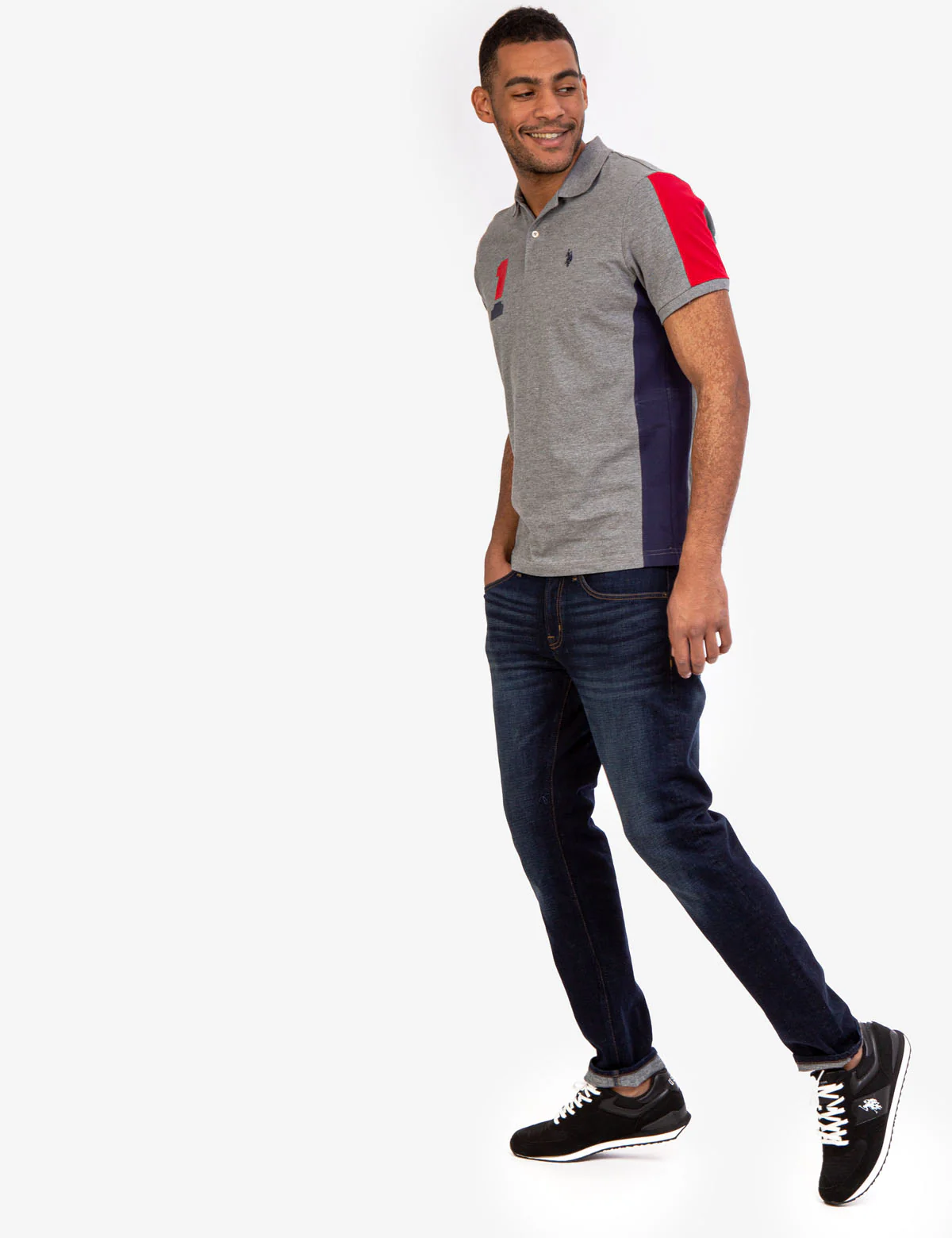 PIECED PIQUE POLO SHIRT - Image 3